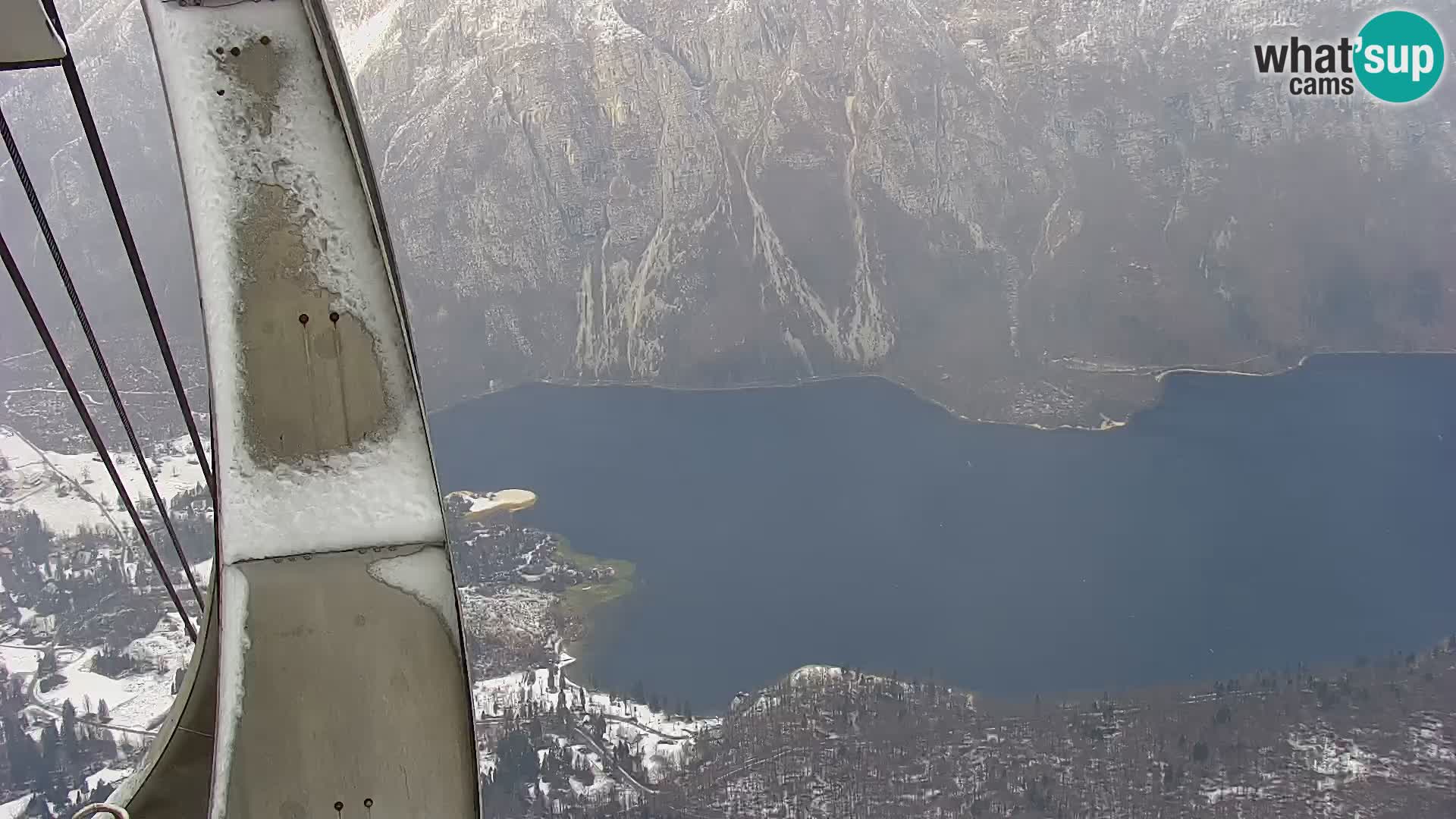 Webcam lac de Bohinj et Triglav – vue depuis la station de ski de Vogel