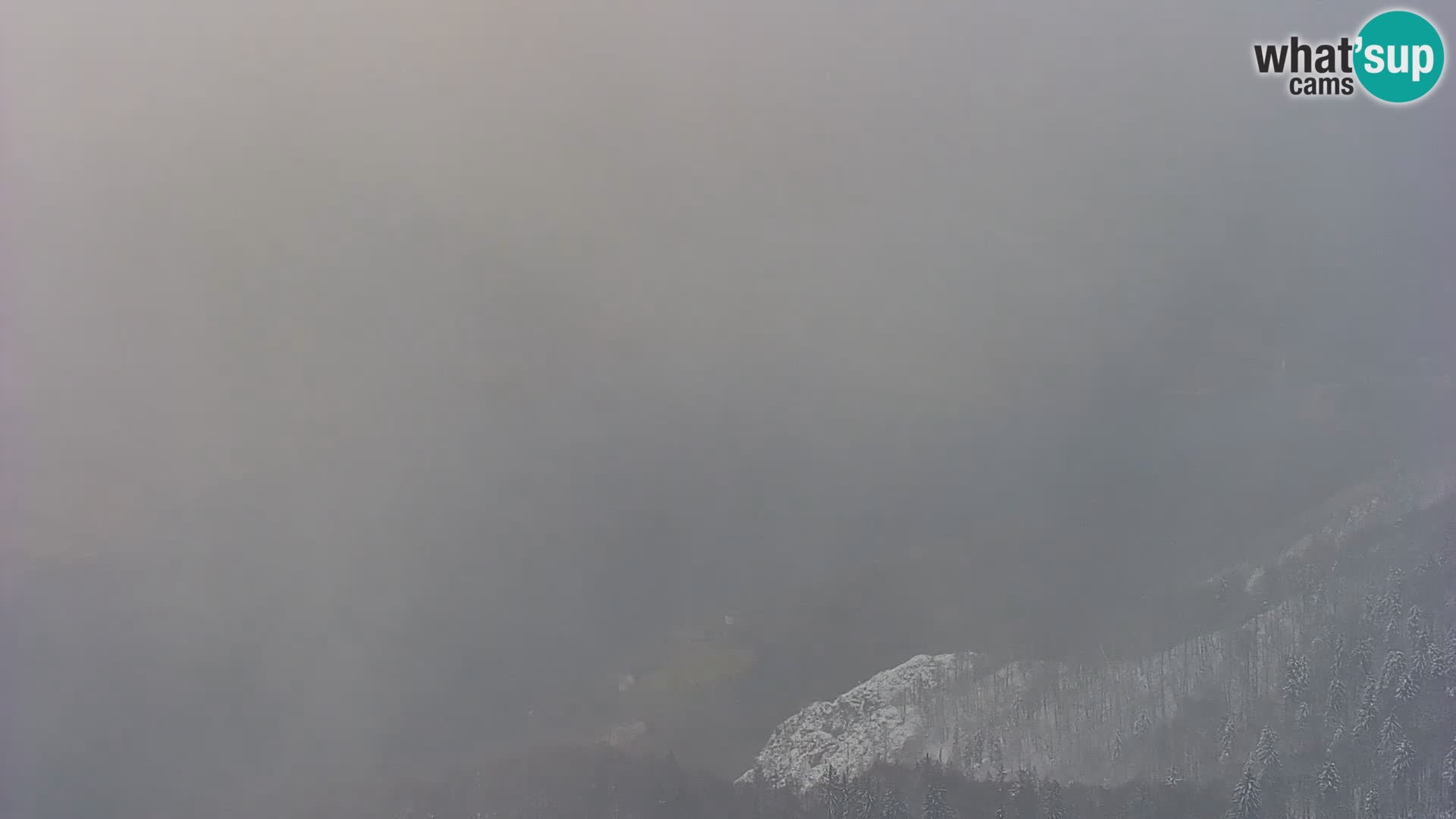 Bohinj lake webcam and Triglav – view from Vogel ski resort