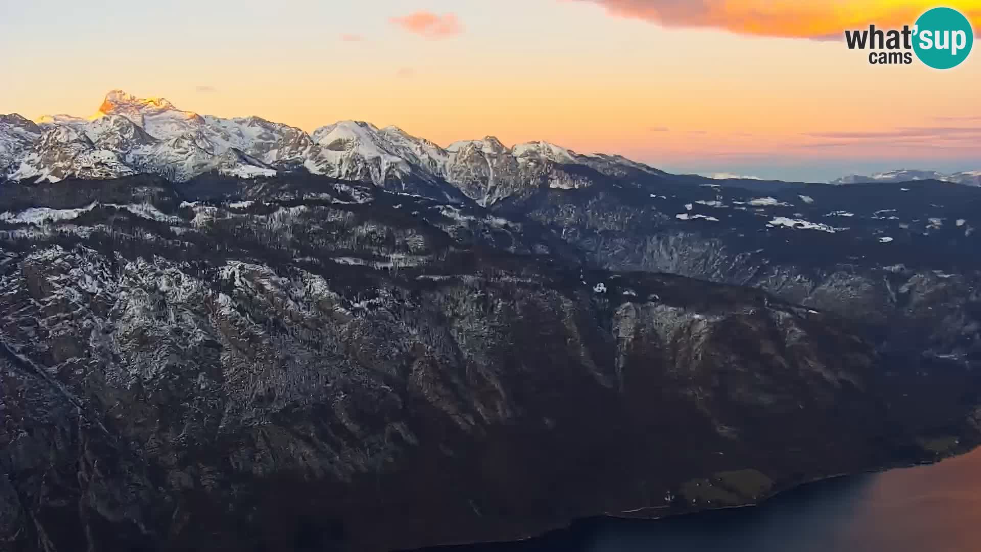 Webcam lago di Bohinj e del Triglav – vista dalla stazione sciistica di Vogel