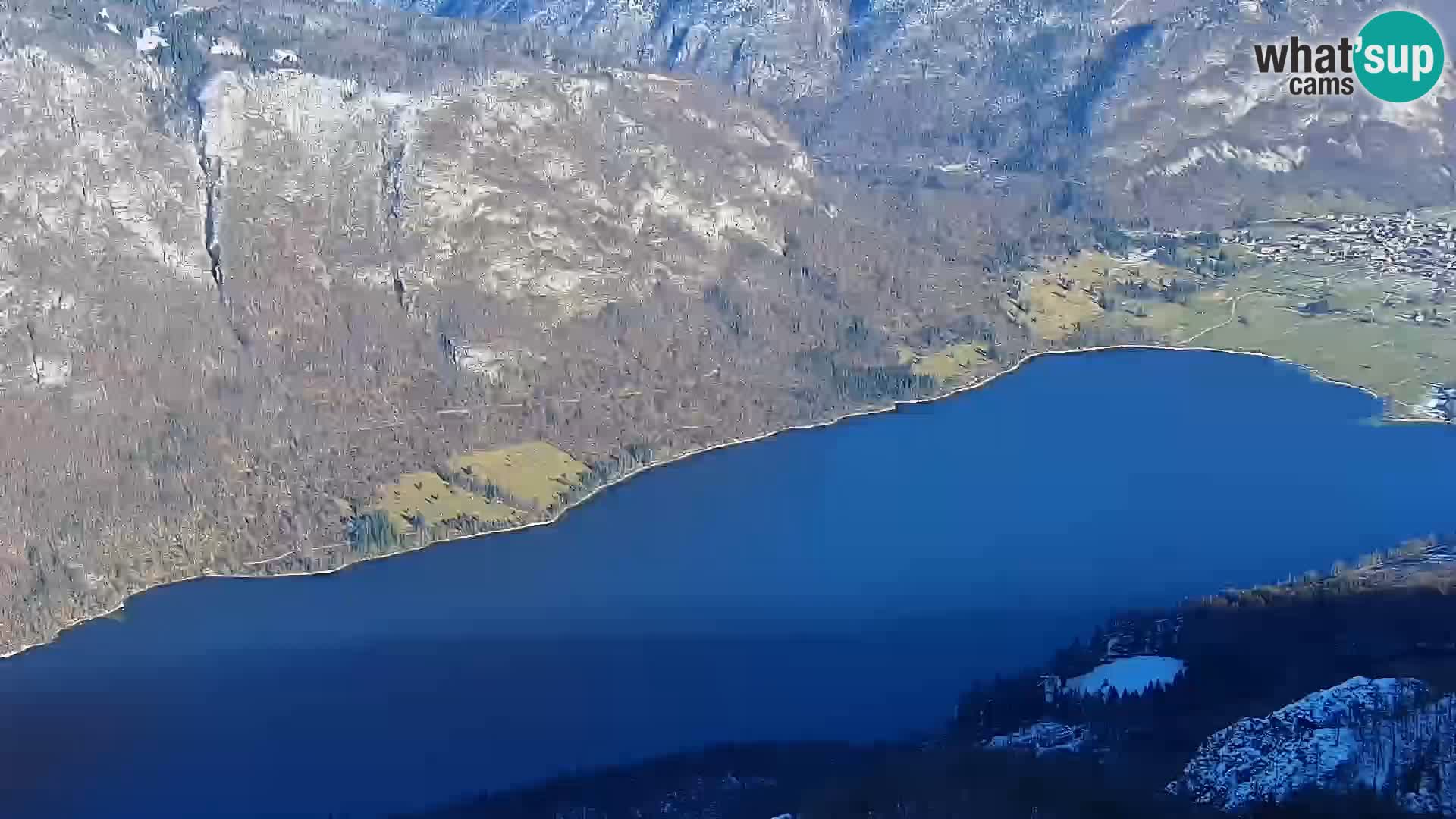 Cámara web del lago Bohinj y Triglav – vista desde la estación de esquí de Vogel