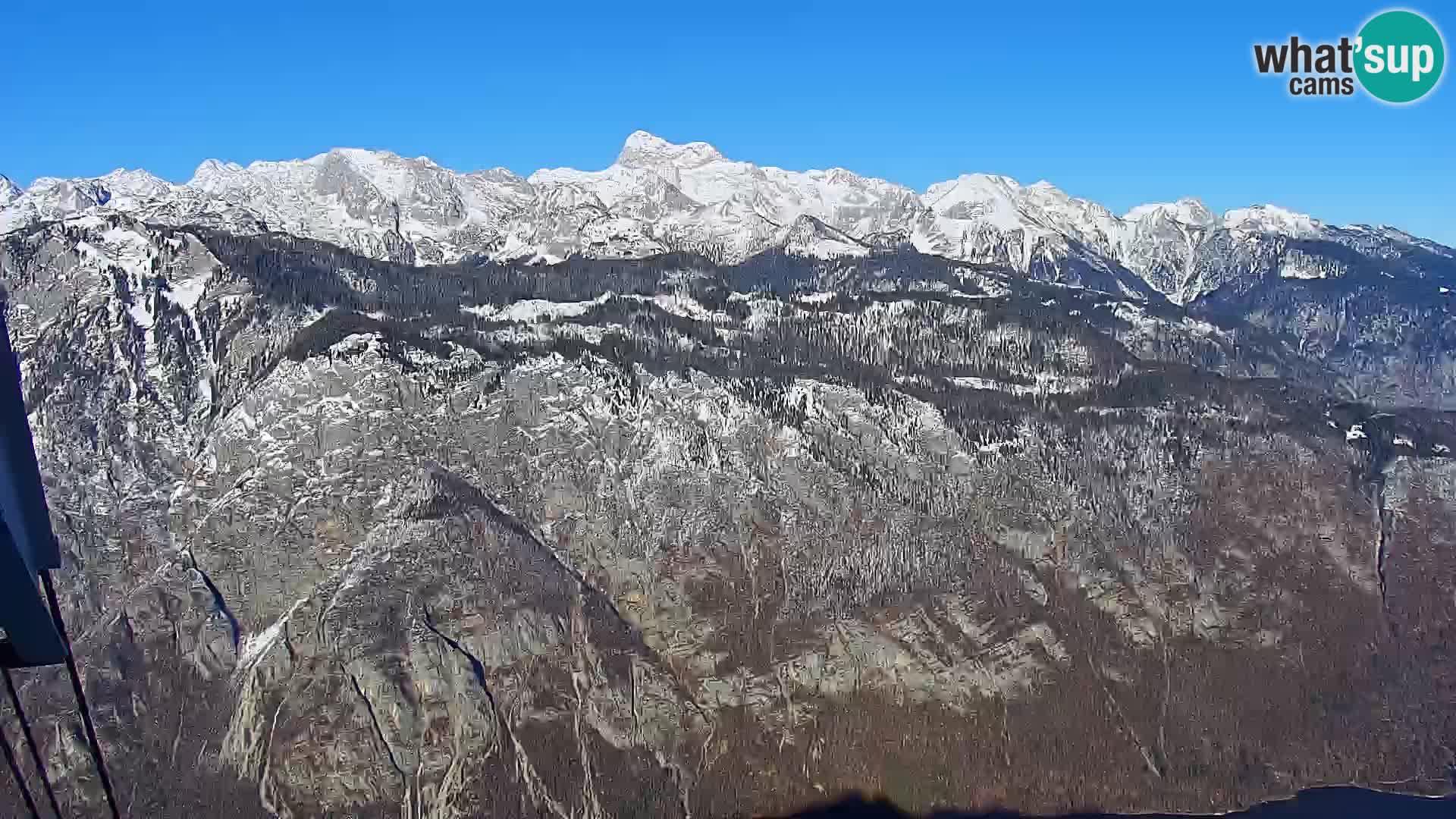 Web kamera Bohinjsko jezero i Triglav – pogled sa skijališta Vogel