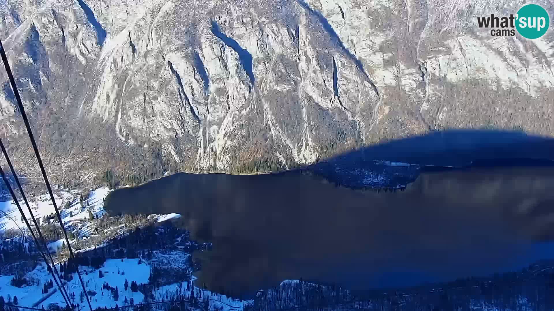 Webcam lac de Bohinj et Triglav – vue depuis la station de ski de Vogel