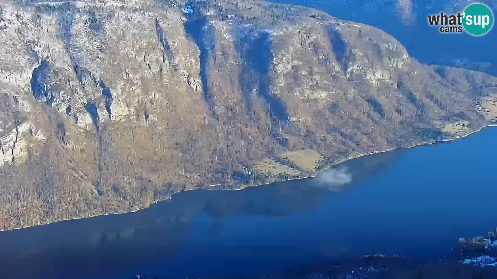 Webcam lac de Bohinj et Triglav – vue depuis la station de ski de Vogel