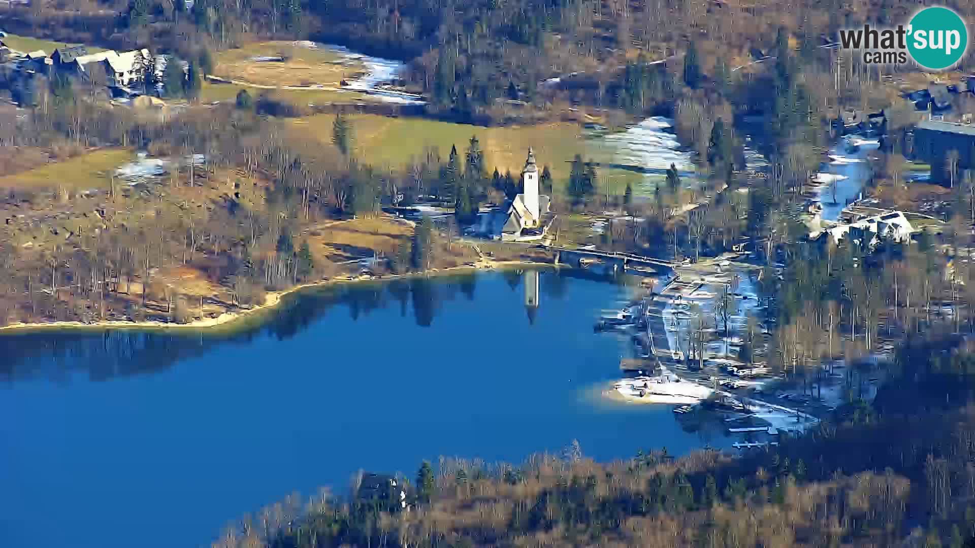 Bohinj lake webcam and Triglav – view from Vogel ski resort