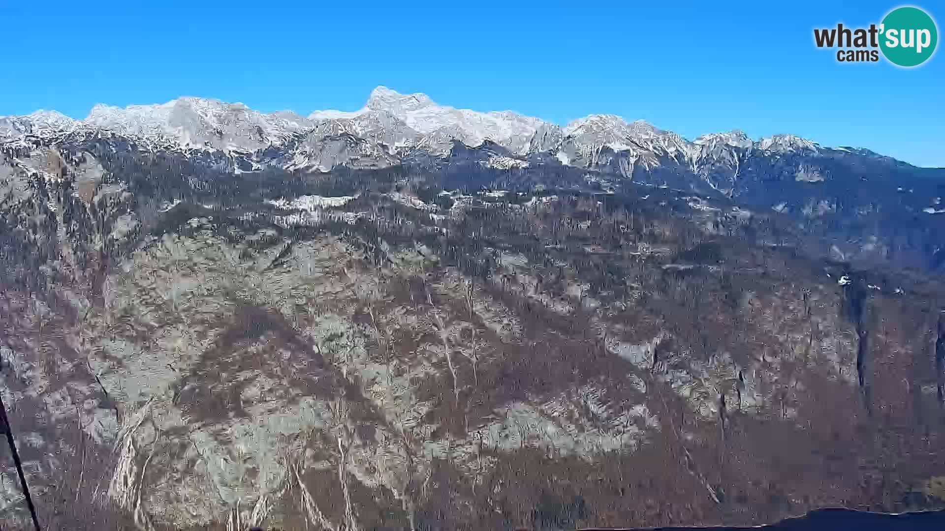 Cámara web del lago Bohinj y Triglav – vista desde la estación de esquí de Vogel