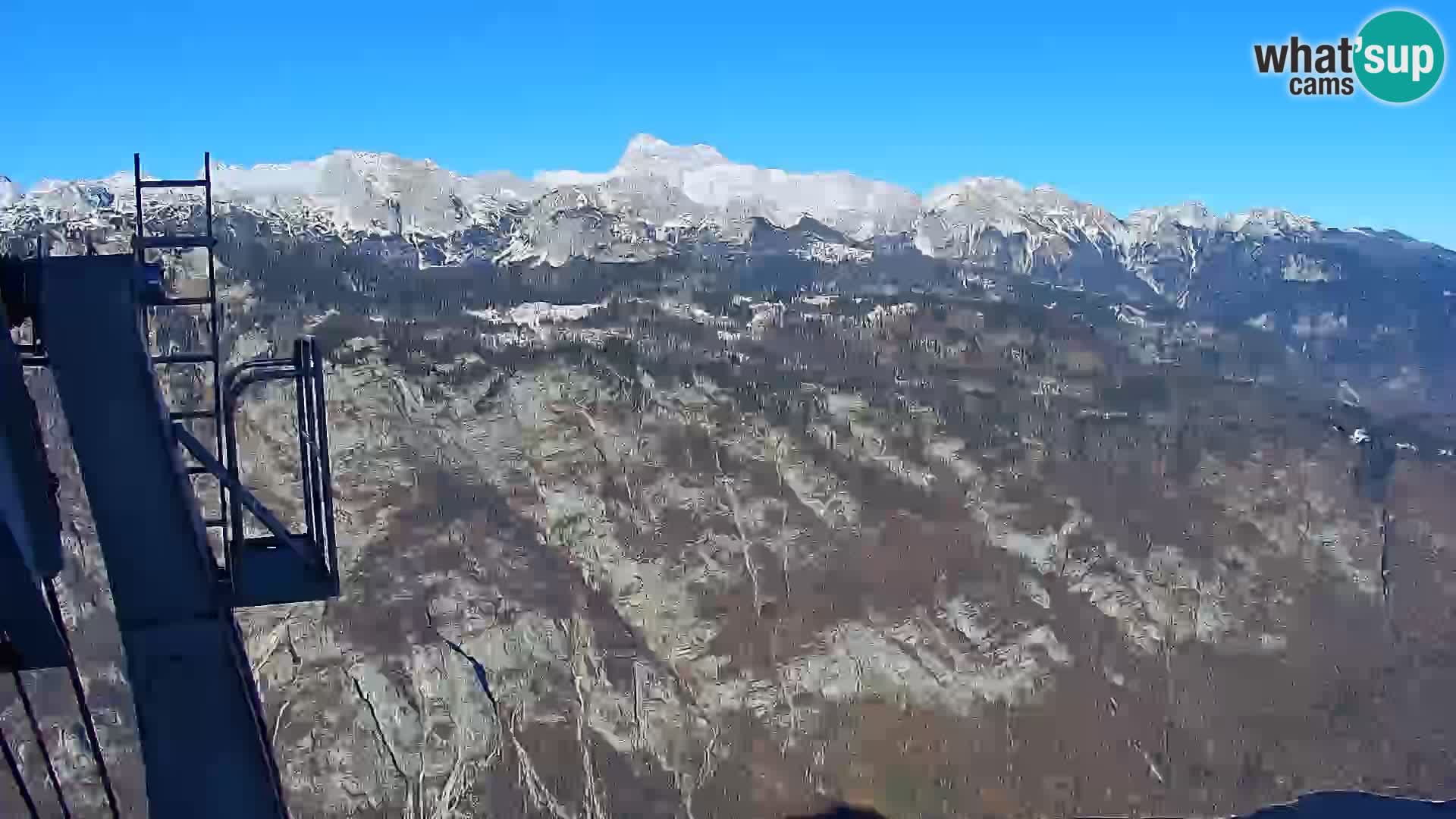 Webcam lago di Bohinj e del Triglav – vista dalla stazione sciistica di Vogel