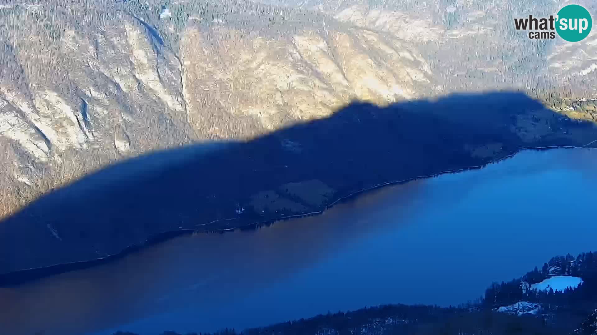 Bohinj lake webcam and Triglav – view from Vogel ski resort