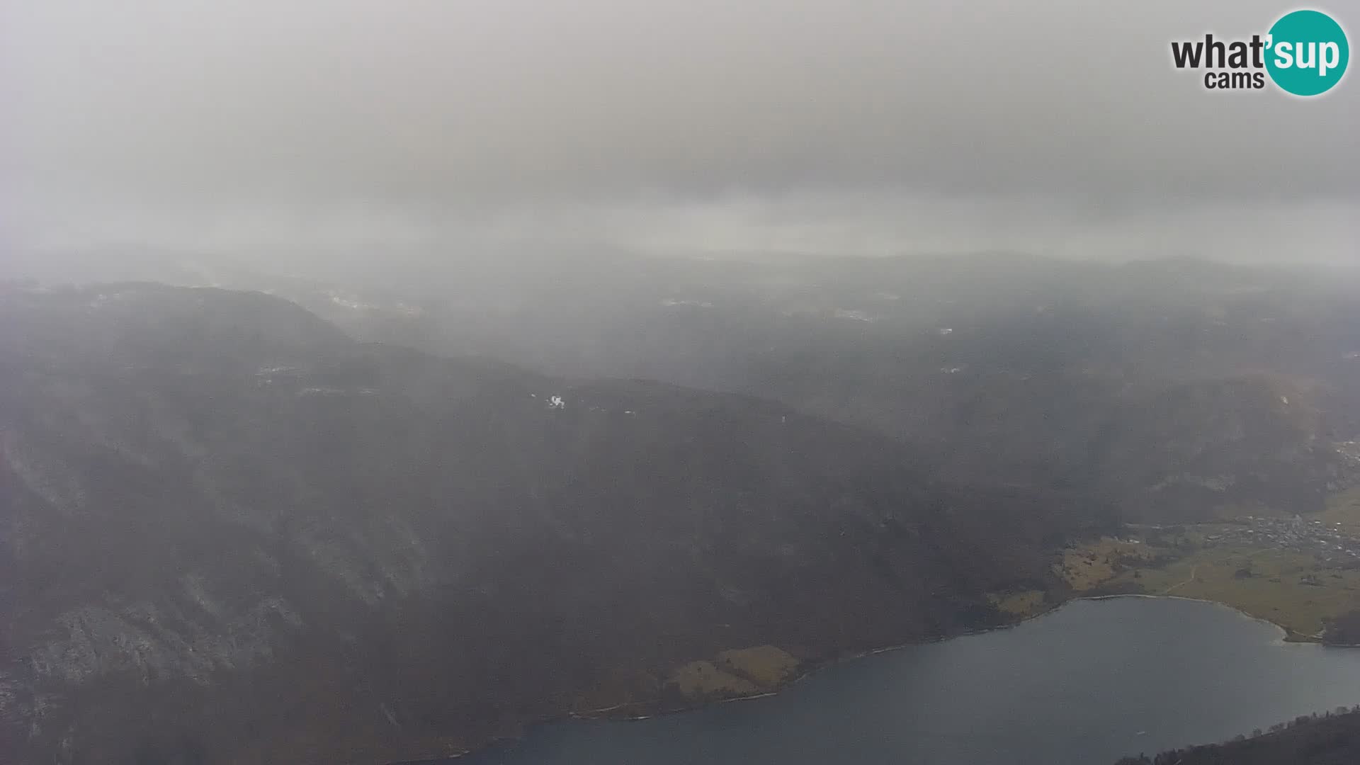 Webcam Bohinj See und Triglav – Blick vom Skigebiet Vogel