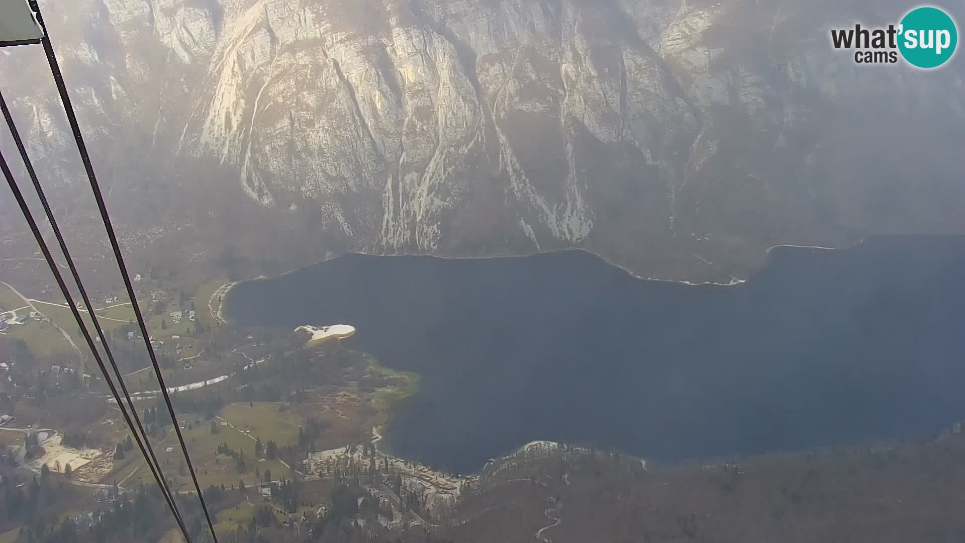 Webcam lac de Bohinj et Triglav – vue depuis la station de ski de Vogel