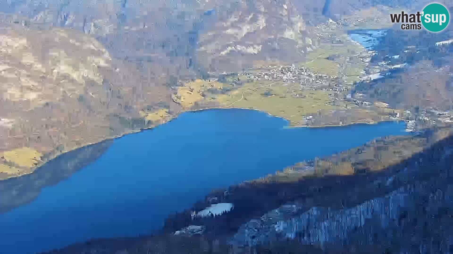 Web kamera Bohinjsko jezero i Triglav – pogled sa skijališta Vogel