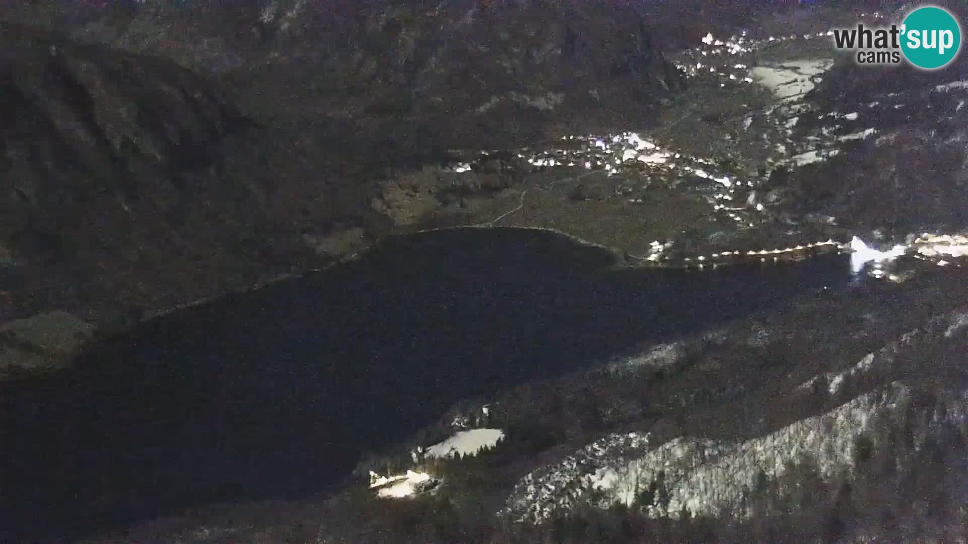 Webcam lac de Bohinj et Triglav – vue depuis la station de ski de Vogel