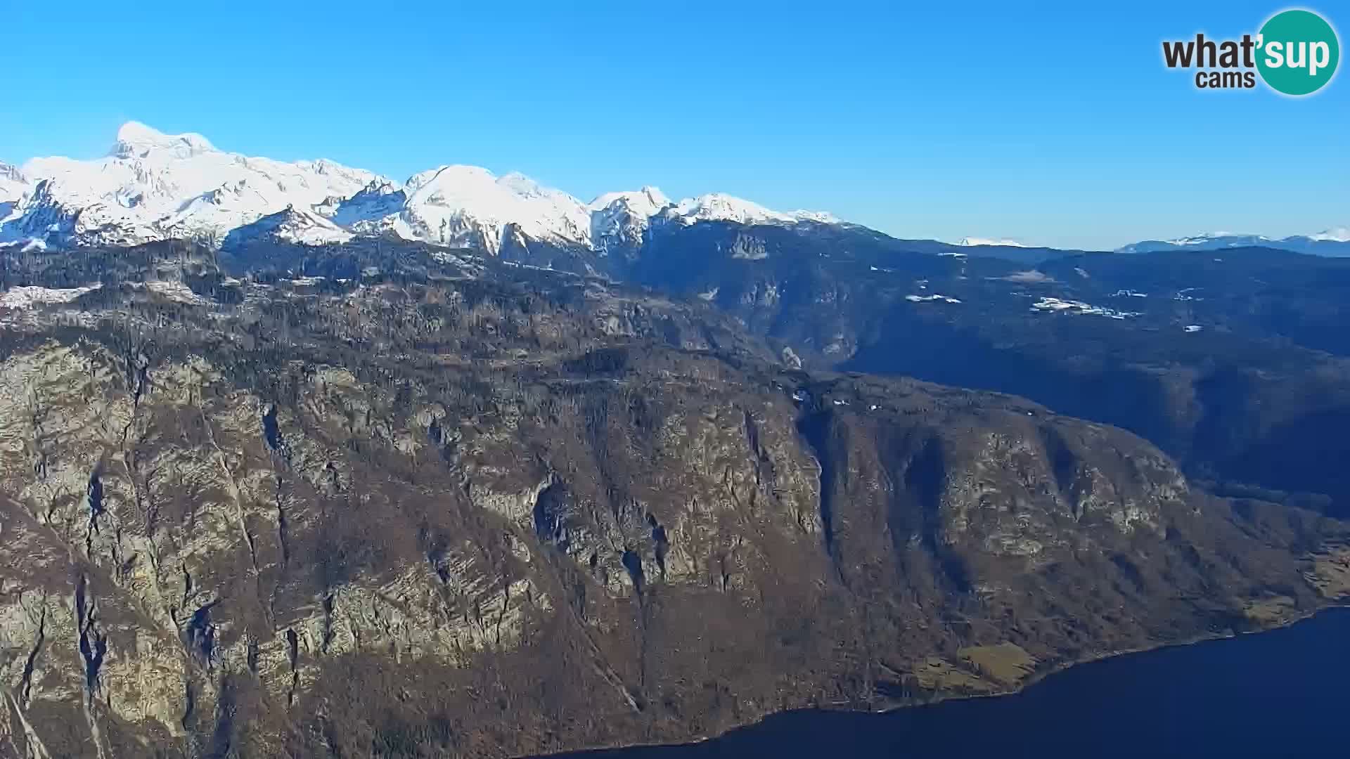 Bohinj lake webcam and Triglav – view from Vogel ski resort