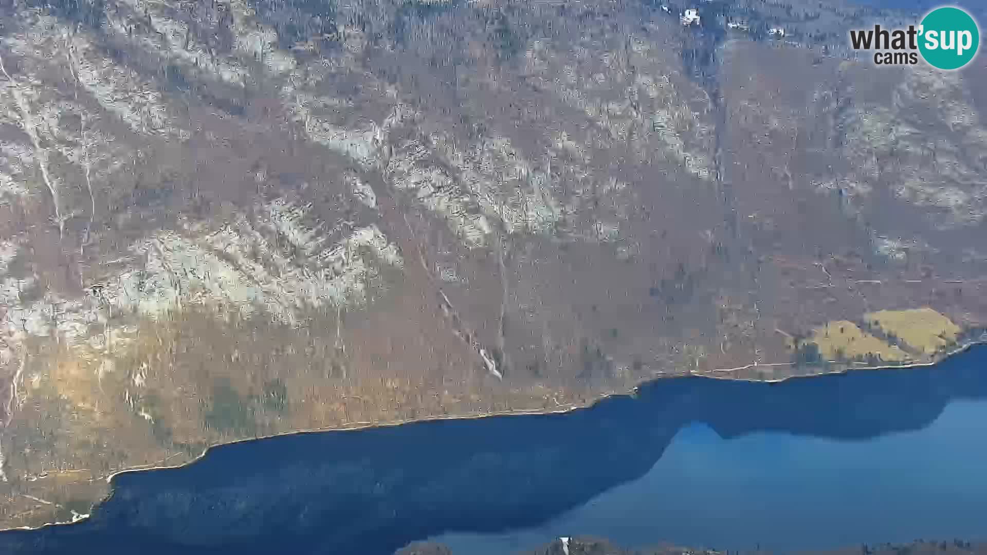 Bohinj lake webcam and Triglav – view from Vogel ski resort