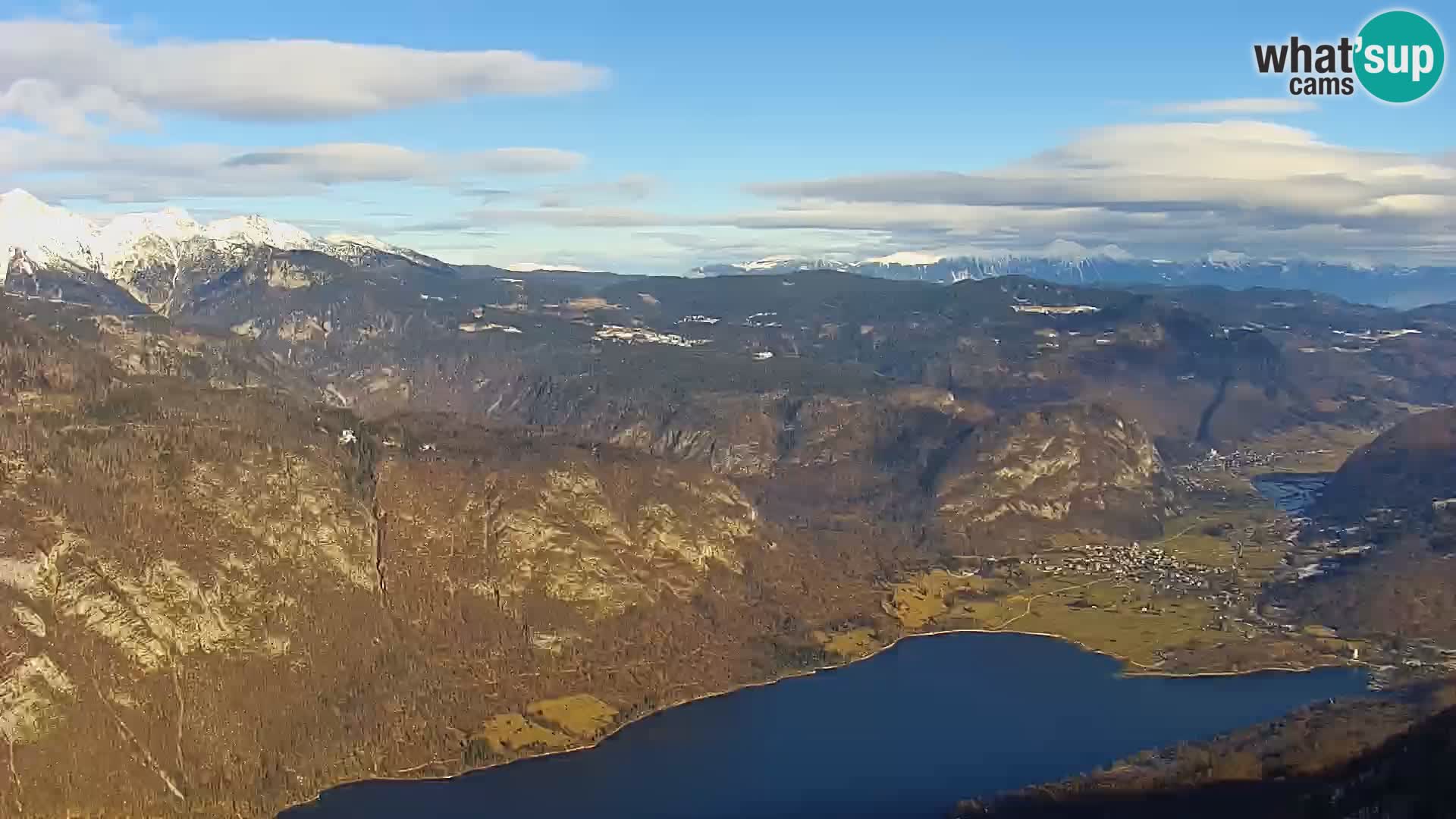 Bohinj lake webcam and Triglav – view from Vogel ski resort