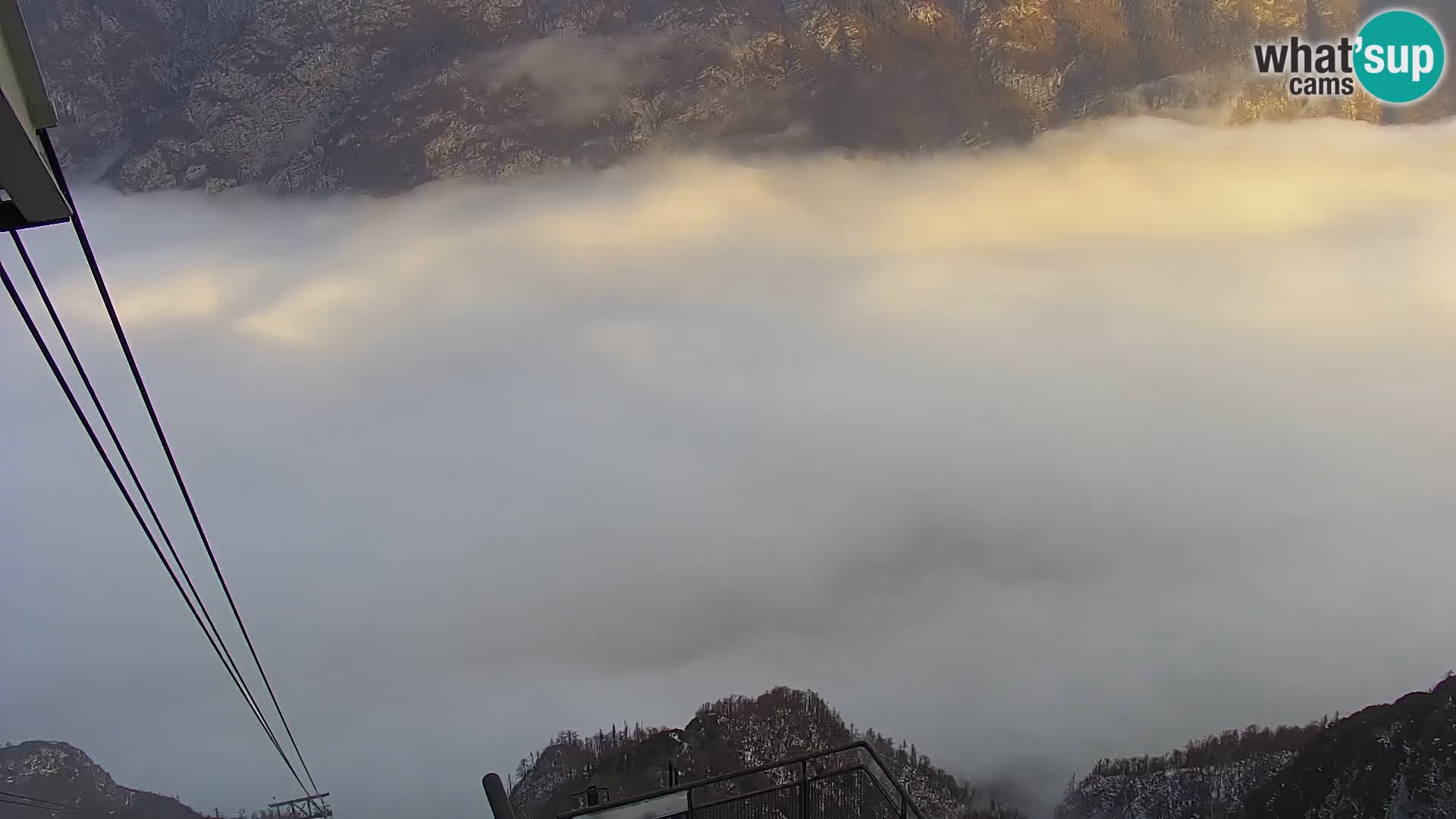 Cámara web del lago Bohinj y Triglav – vista desde la estación de esquí de Vogel