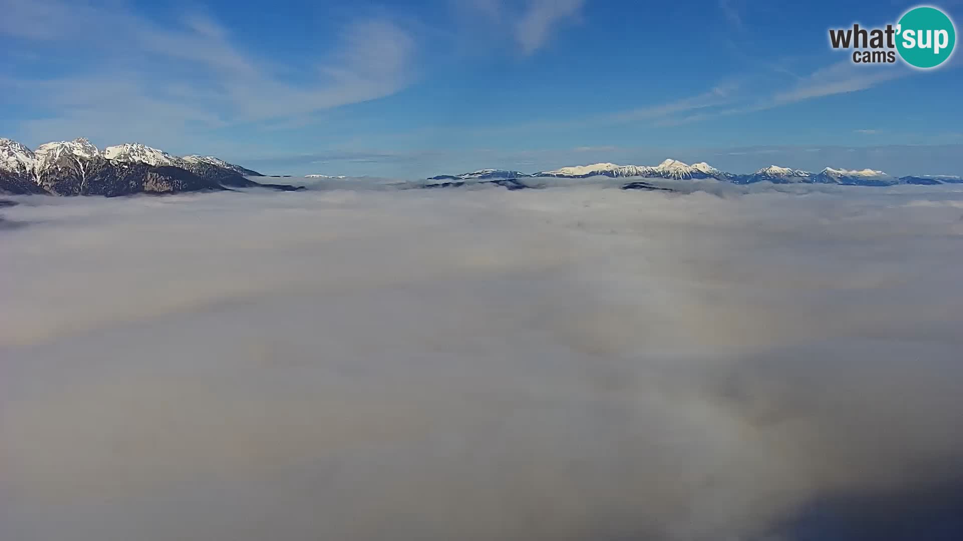 Web kamera Bohinjsko jezero i Triglav – pogled sa skijališta Vogel