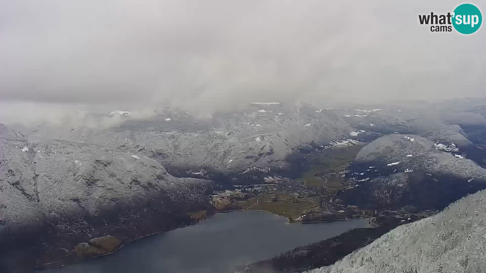 Webcam lago di Bohinj e del Triglav – vista dalla stazione sciistica di Vogel