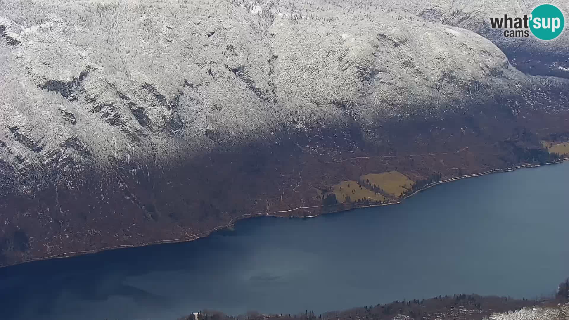 Web kamera Bohinjsko jezero i Triglav – pogled sa skijališta Vogel