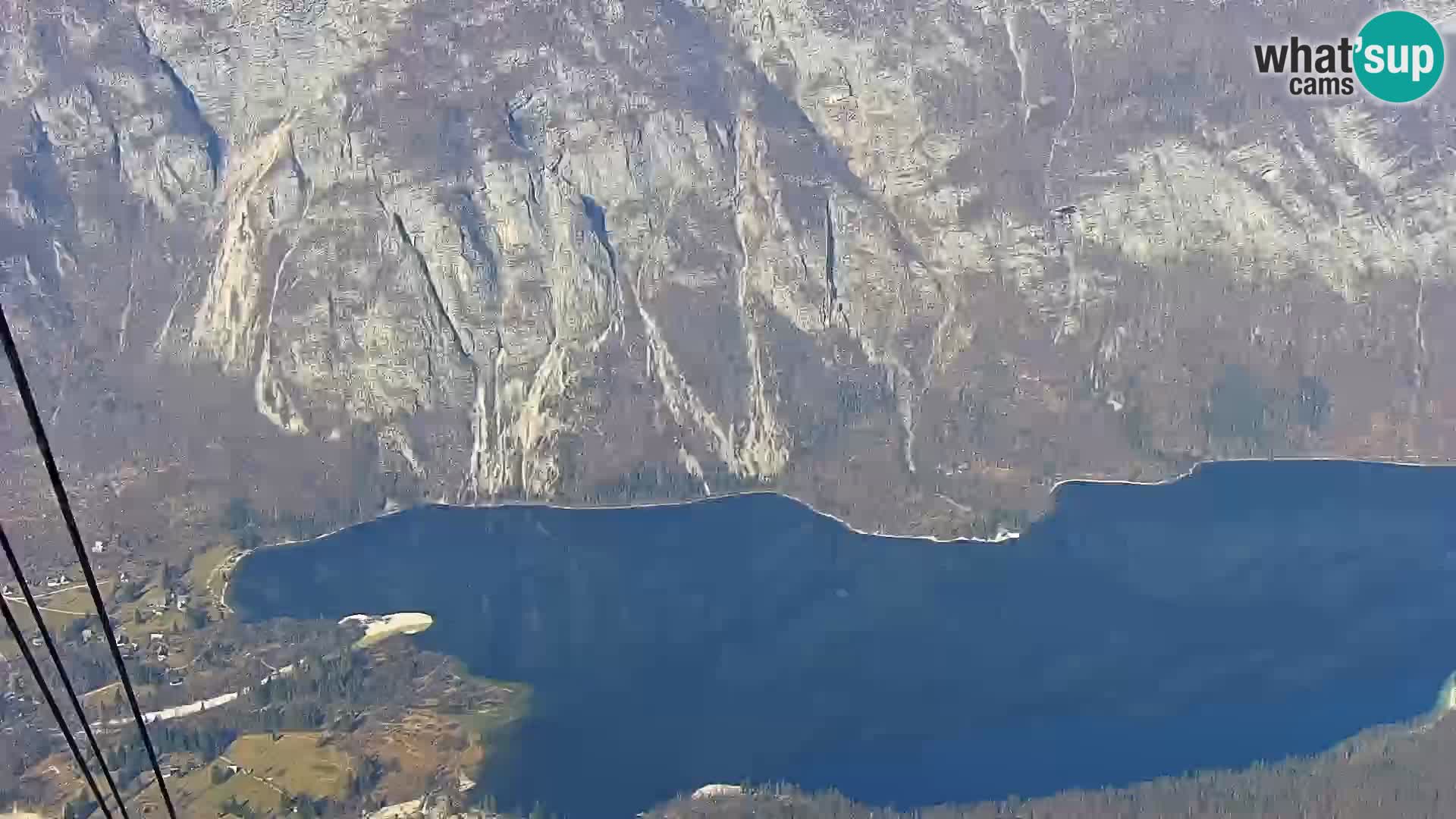 Webcam Bohinj See und Triglav – Blick vom Skigebiet Vogel