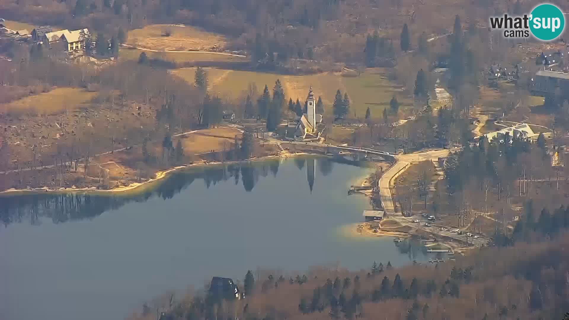 Cámara web del lago Bohinj y Triglav – vista desde la estación de esquí de Vogel