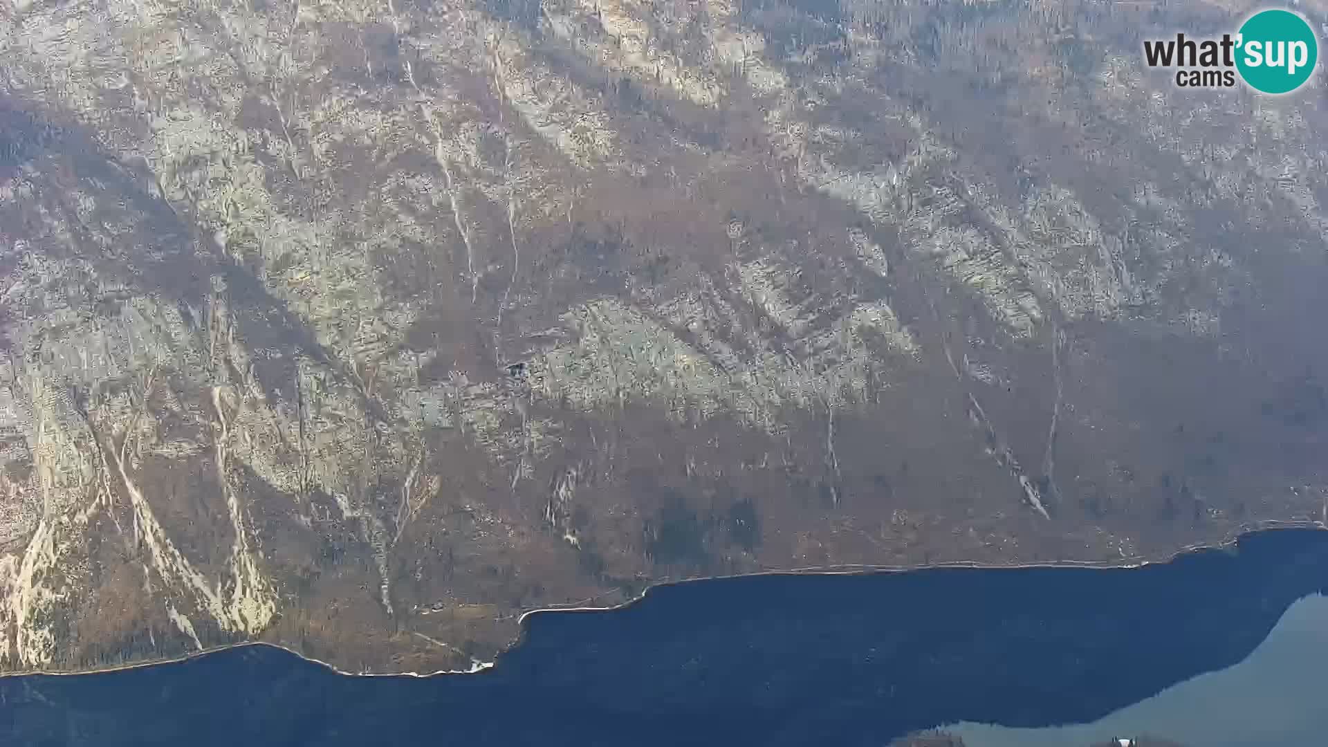 Bohinj lake webcam and Triglav – view from Vogel ski resort