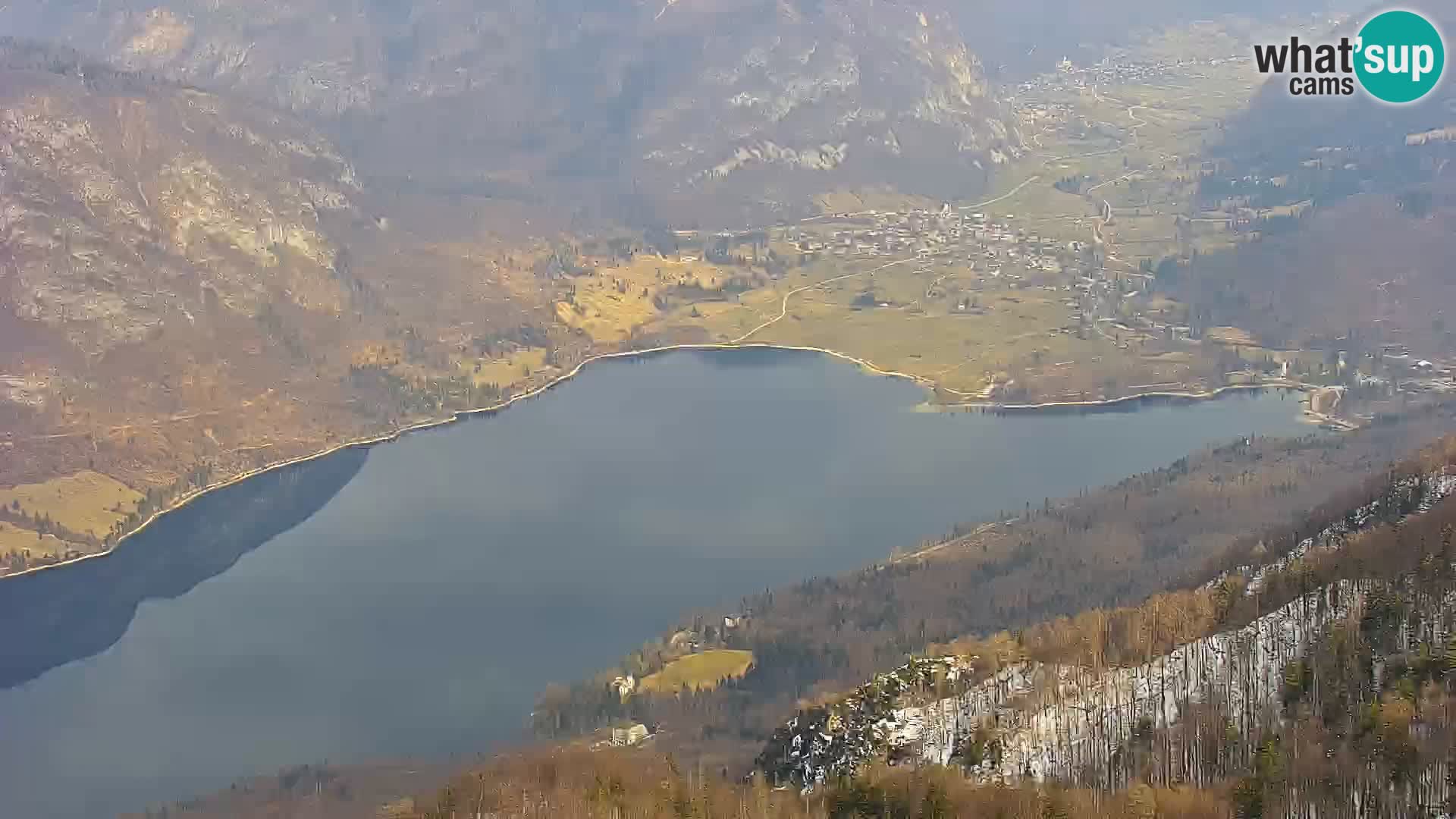 Cámara web del lago Bohinj y Triglav – vista desde la estación de esquí de Vogel