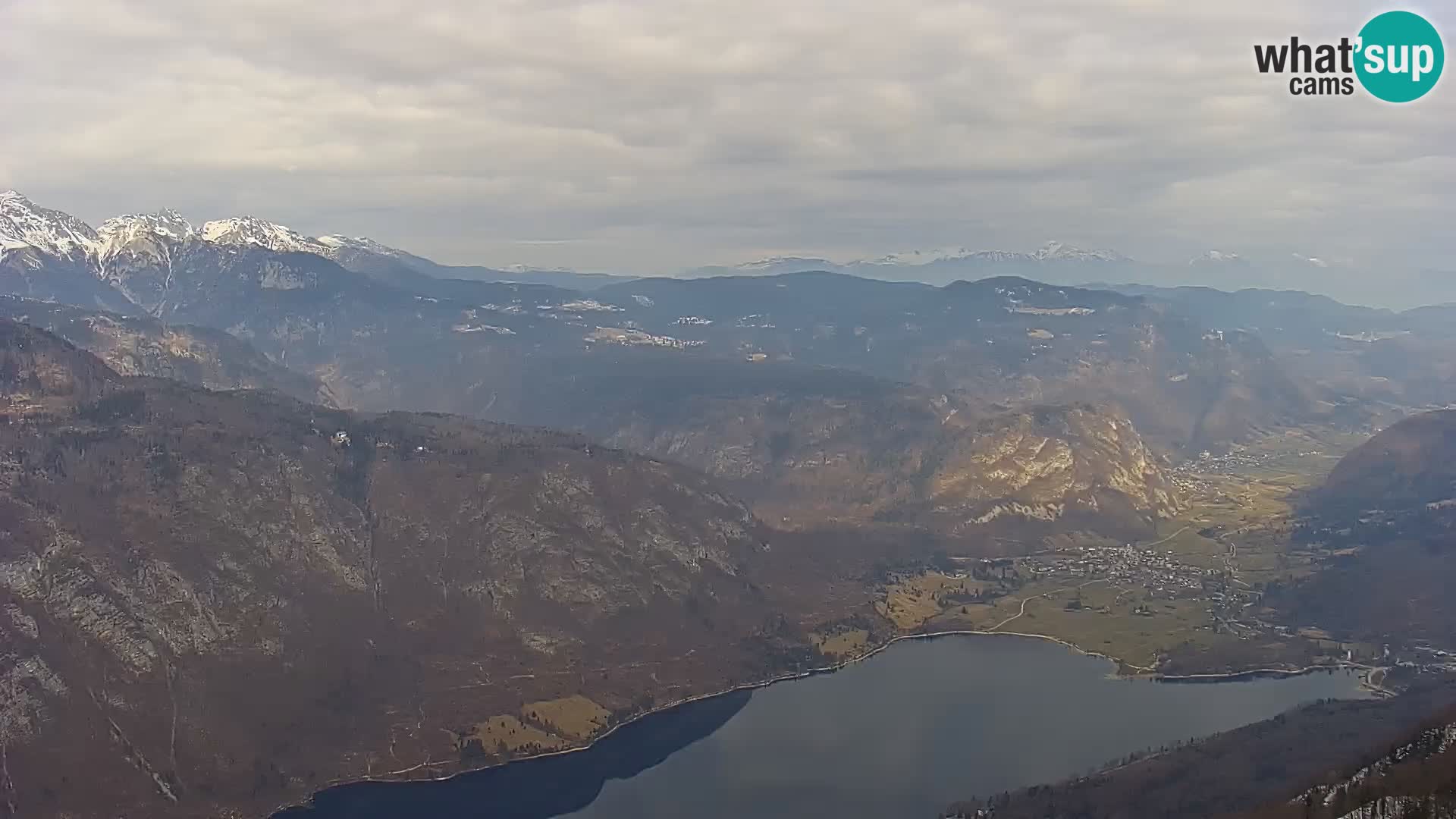 Webcam lago di Bohinj e del Triglav – vista dalla stazione sciistica di Vogel