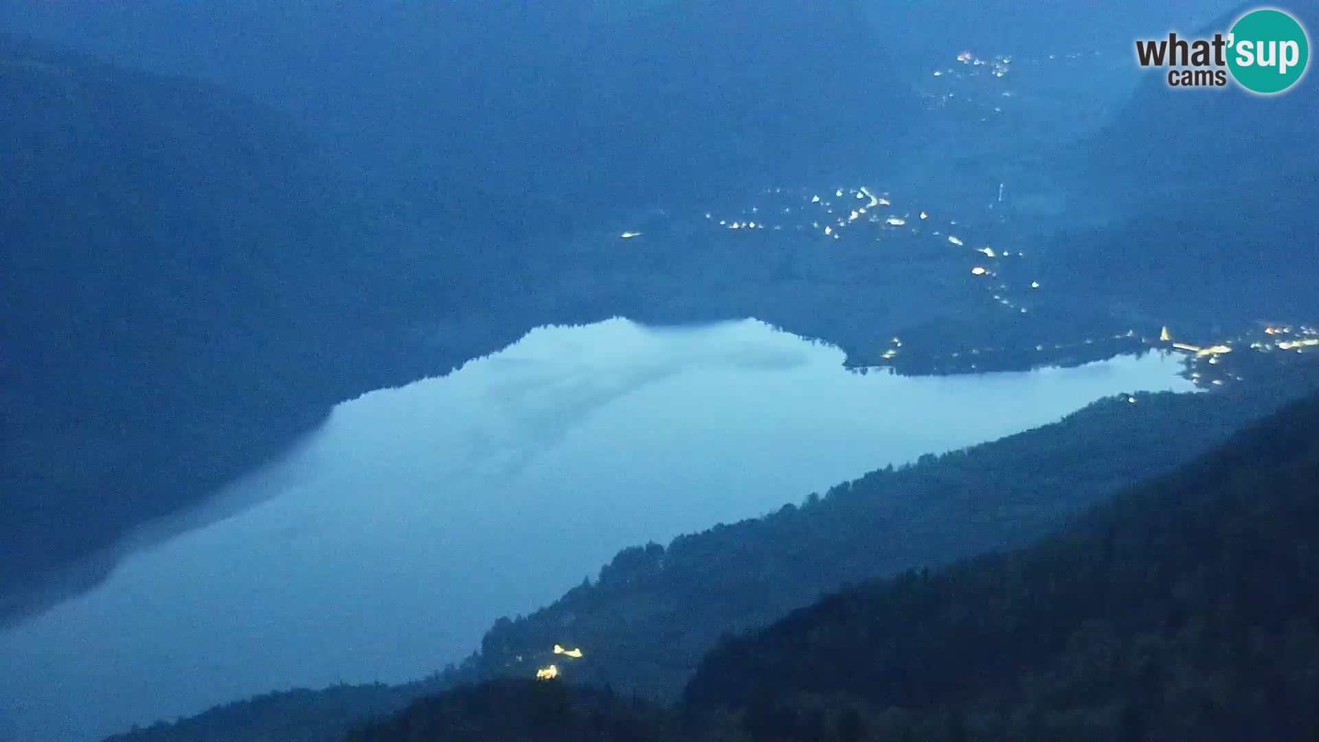 Webcam Bohinj See und Triglav – Blick vom Skigebiet Vogel