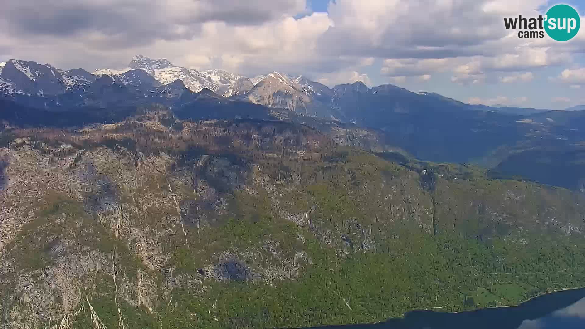 Bohinj lake webcam and Triglav – view from Vogel ski resort