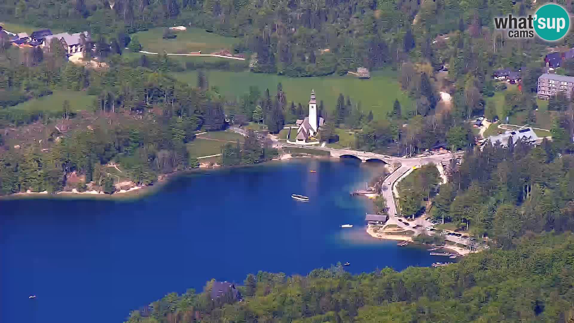 Bohinj lake webcam and Triglav – view from Vogel ski resort