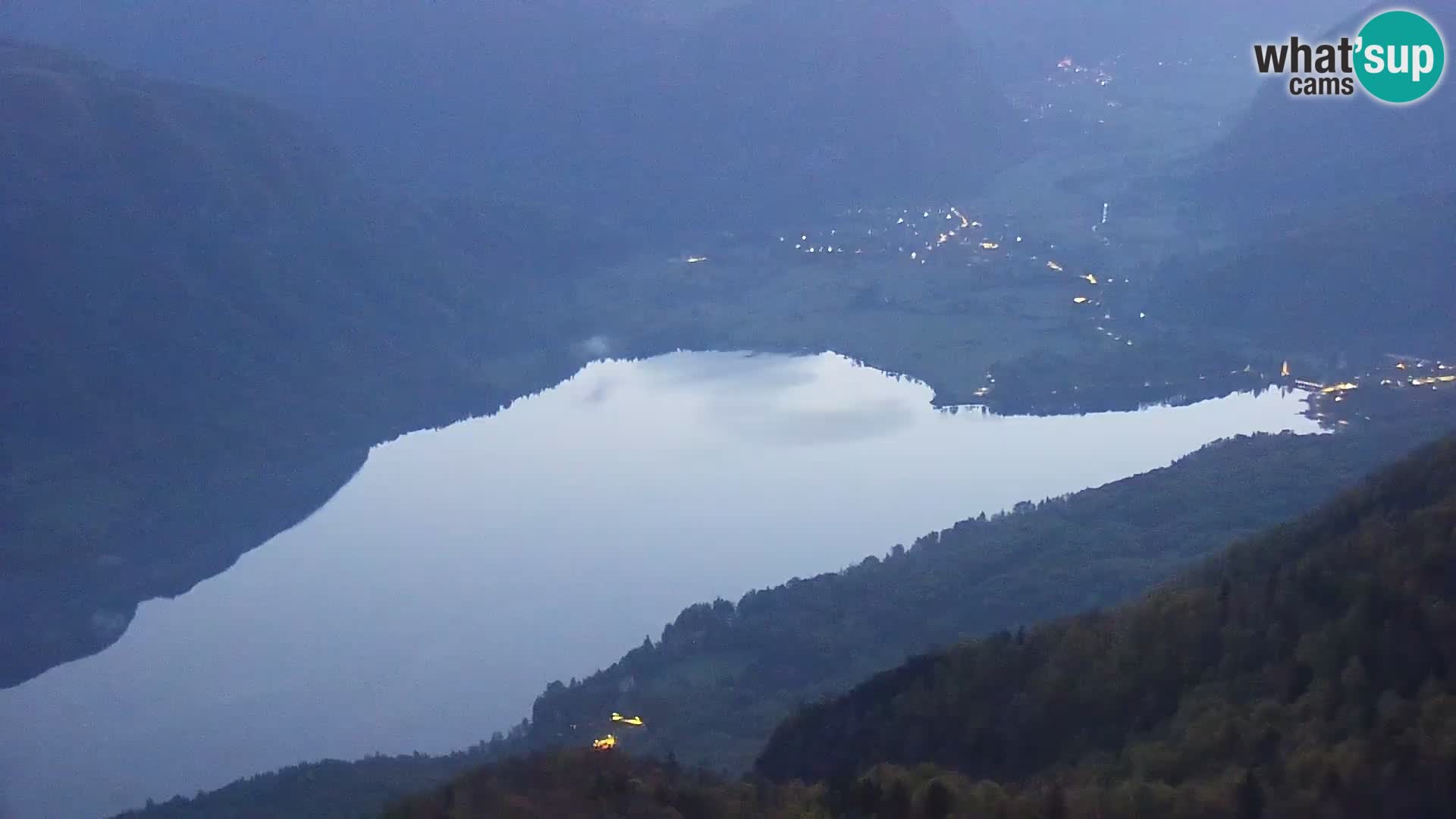 Webcam Bohinj See und Triglav – Blick vom Skigebiet Vogel