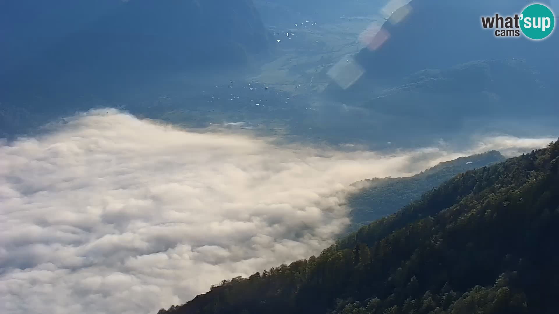 Cámara web del lago Bohinj y Triglav – vista desde la estación de esquí de Vogel