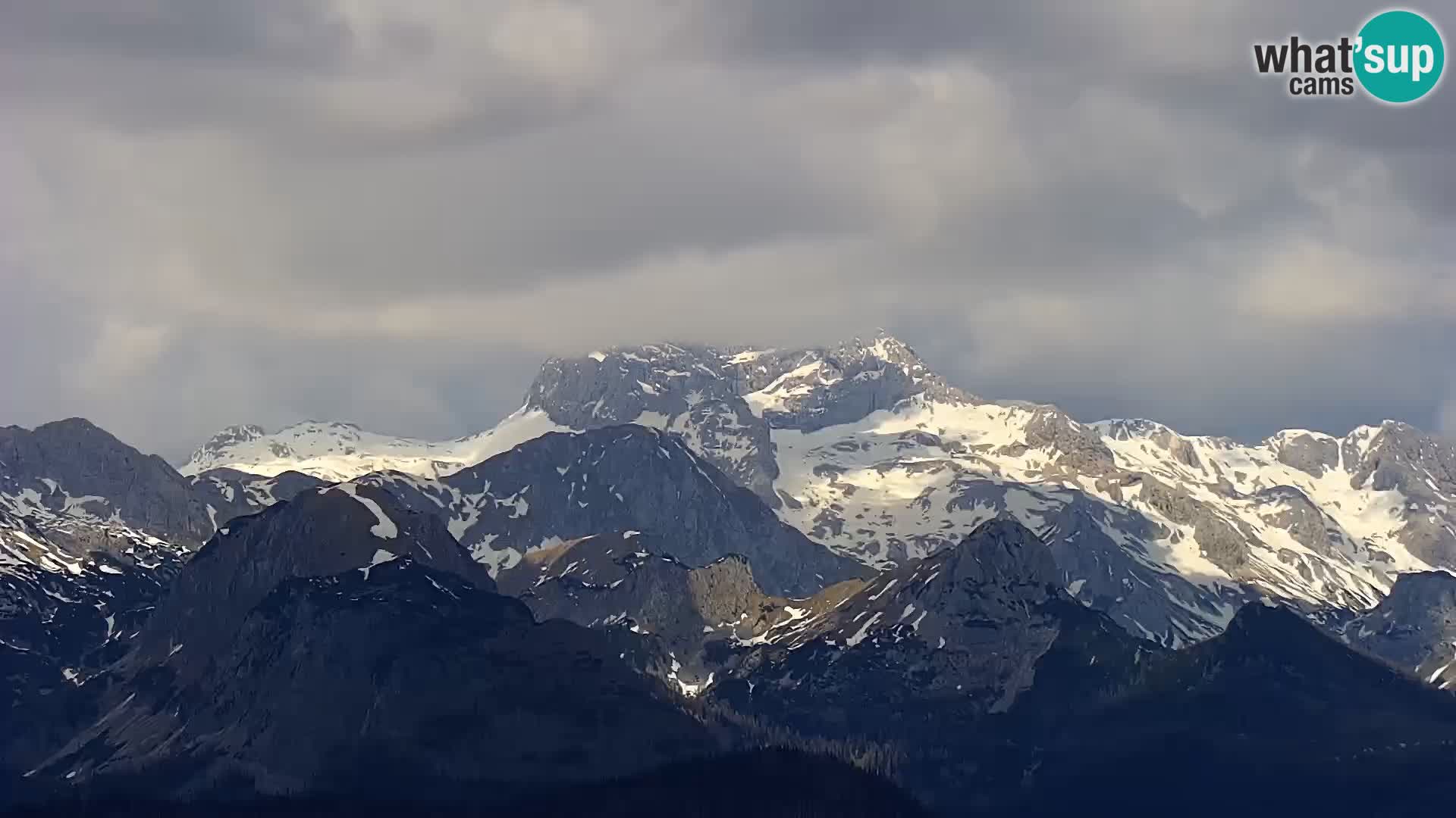 Bohinj lake webcam and Triglav – view from Vogel ski resort