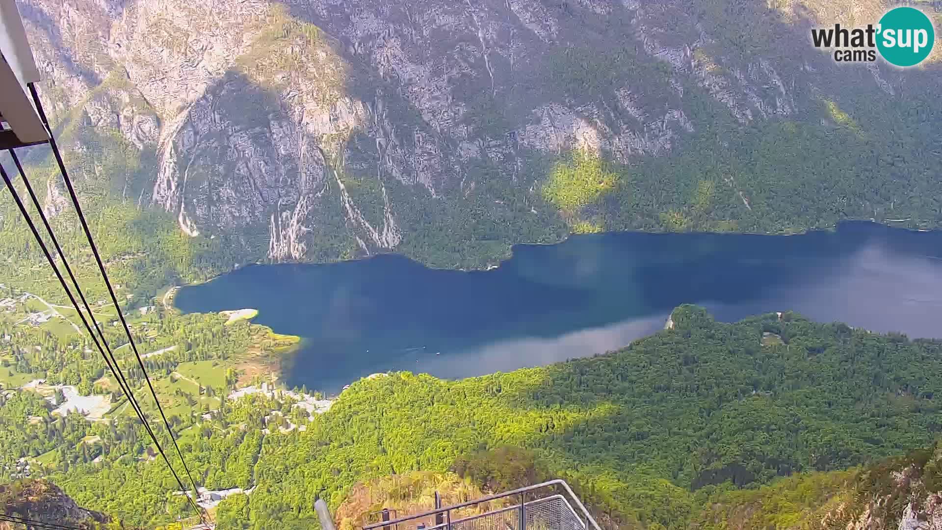 Cámara web del lago Bohinj y Triglav – vista desde la estación de esquí de Vogel