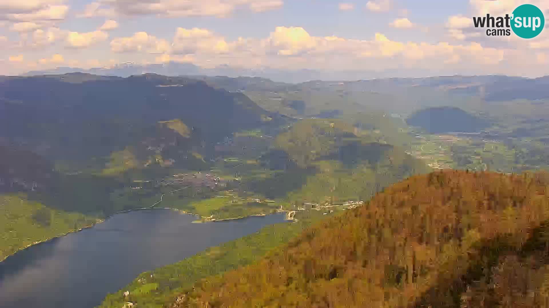 Bohinj lake webcam and Triglav – view from Vogel ski resort
