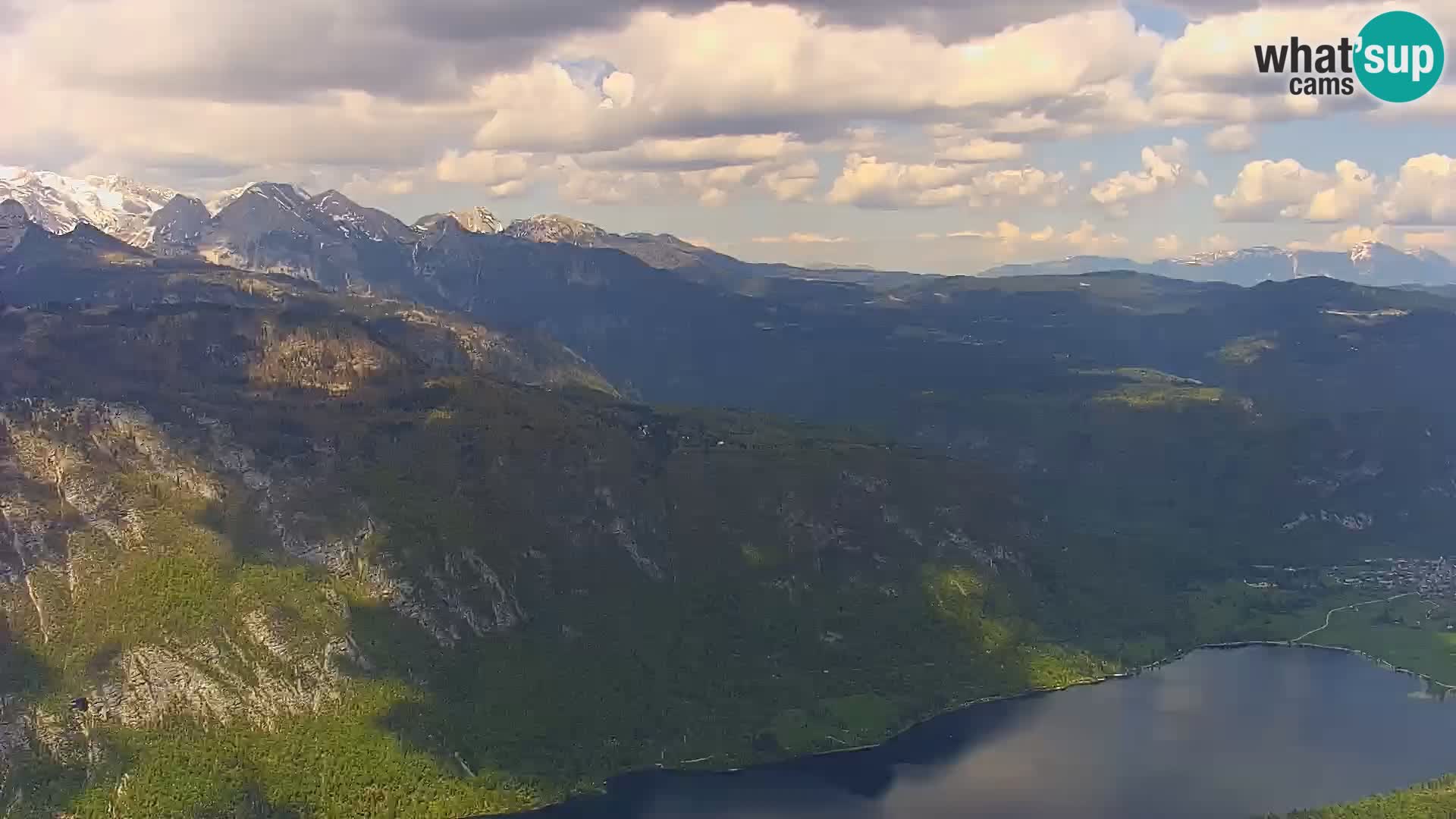 Bohinj lake webcam and Triglav – view from Vogel ski resort