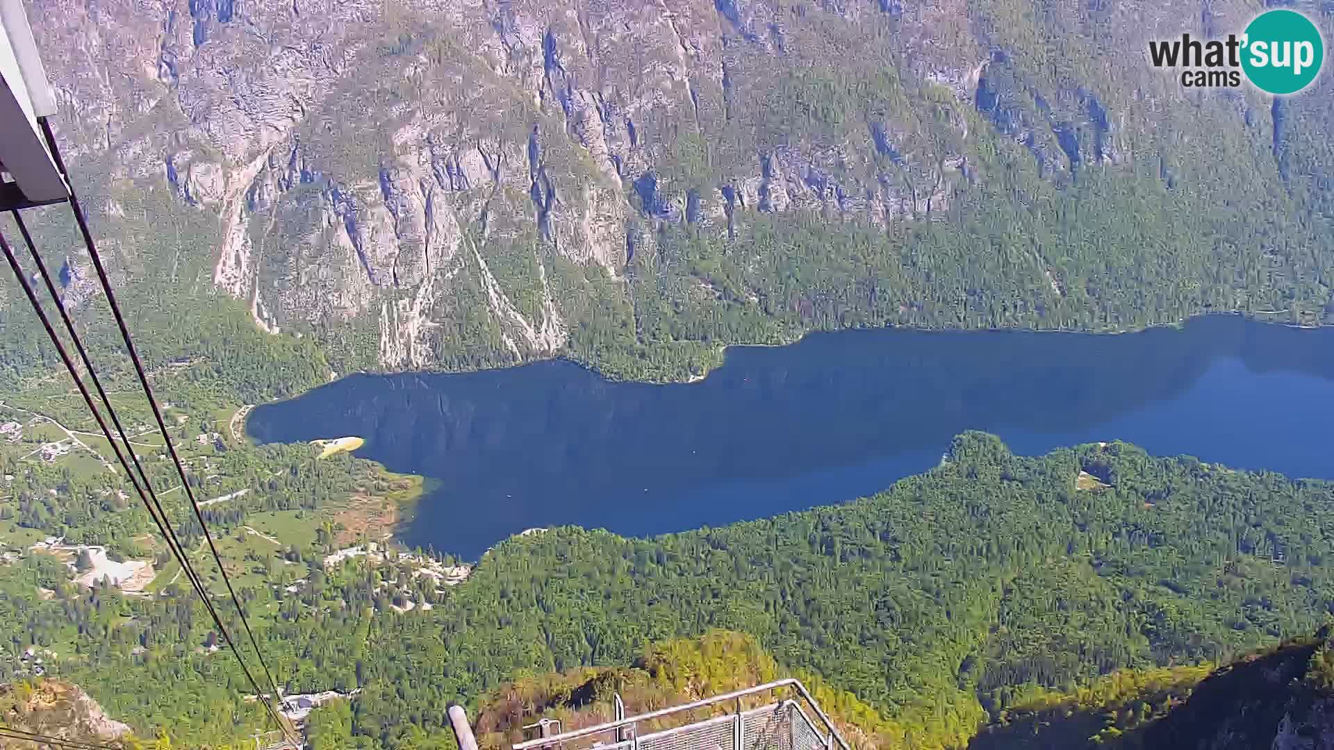Bohinj lake webcam and Triglav – view from Vogel ski resort