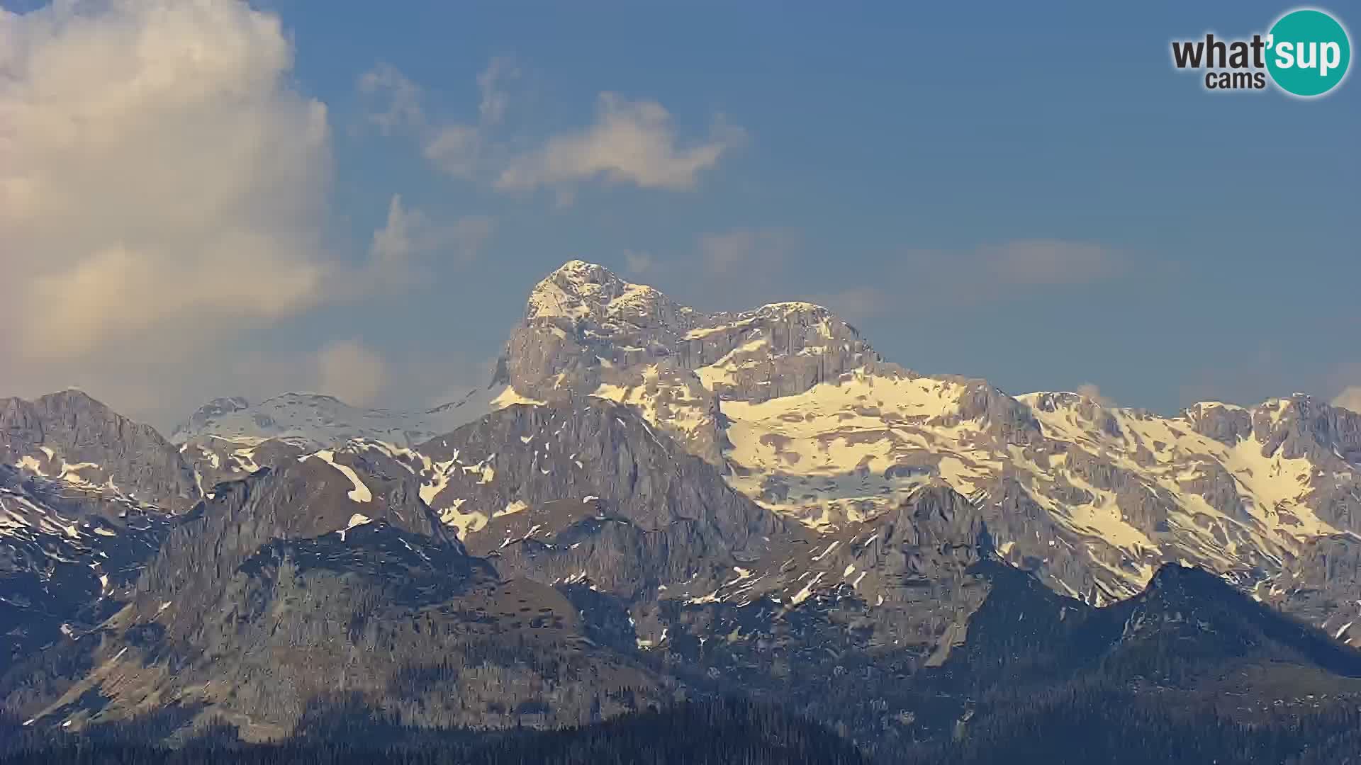 Cámara web del lago Bohinj y Triglav – vista desde la estación de esquí de Vogel
