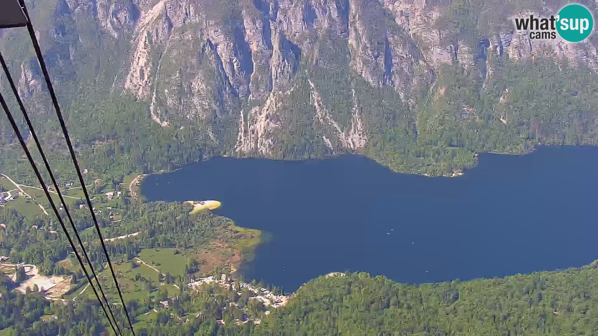 Bohinj lake webcam and Triglav – view from Vogel ski resort