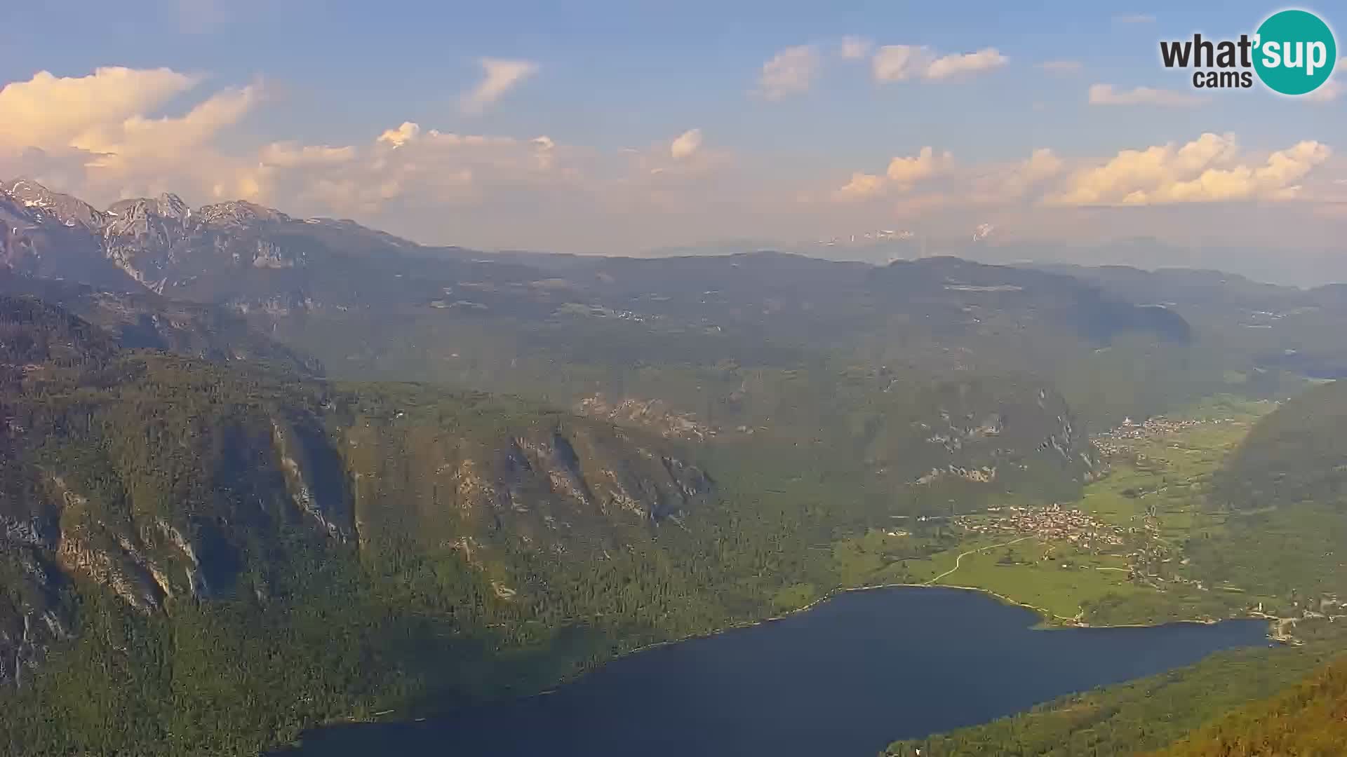 Webcam lago di Bohinj e del Triglav – vista dalla stazione sciistica di Vogel