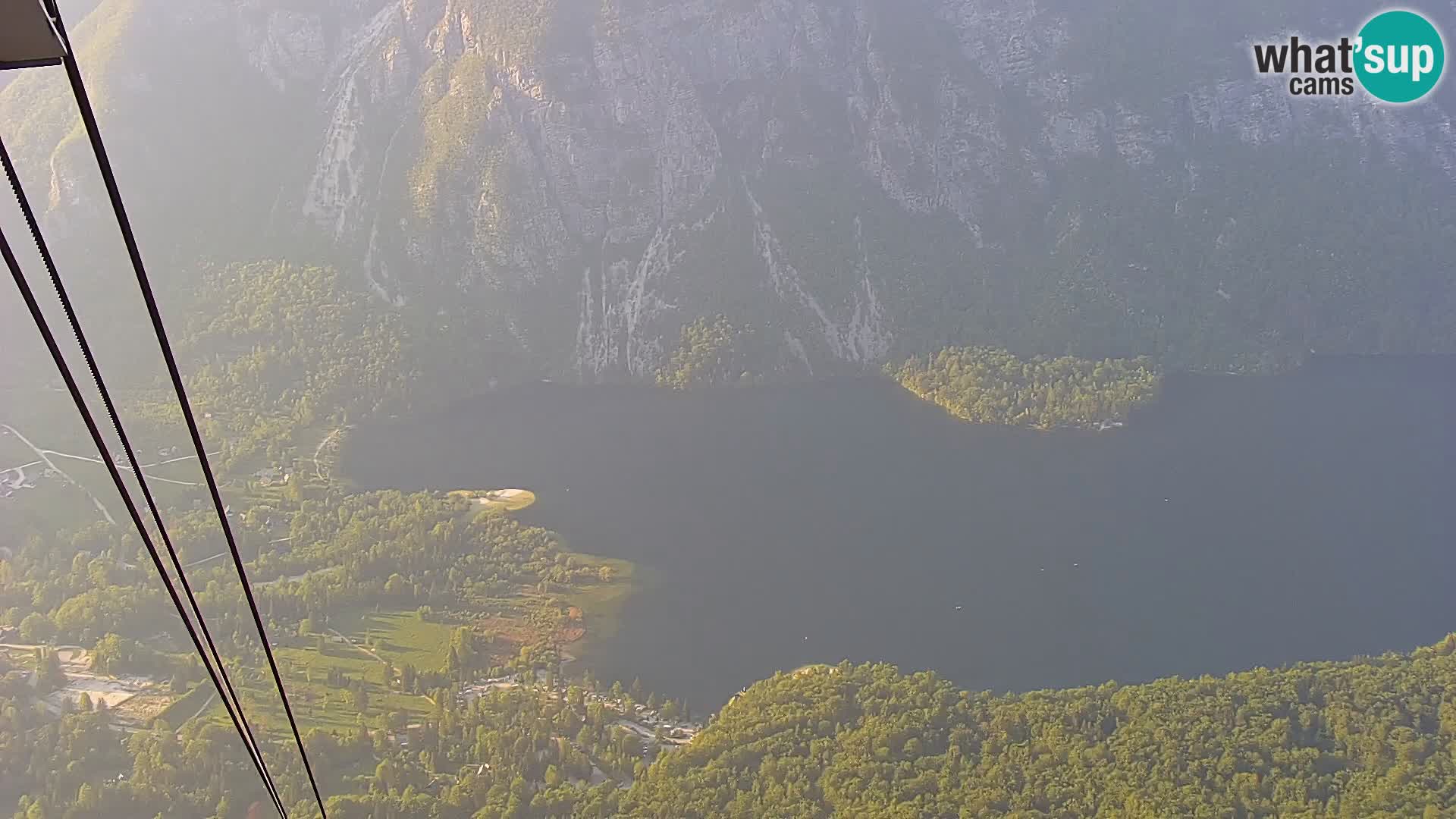 Webcam Bohinj See und Triglav – Blick vom Skigebiet Vogel