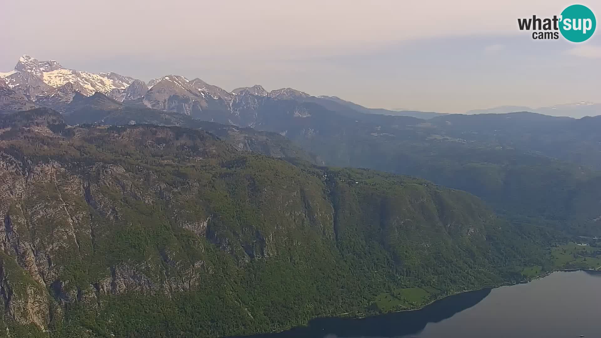 Bohinj lake webcam and Triglav – view from Vogel ski resort
