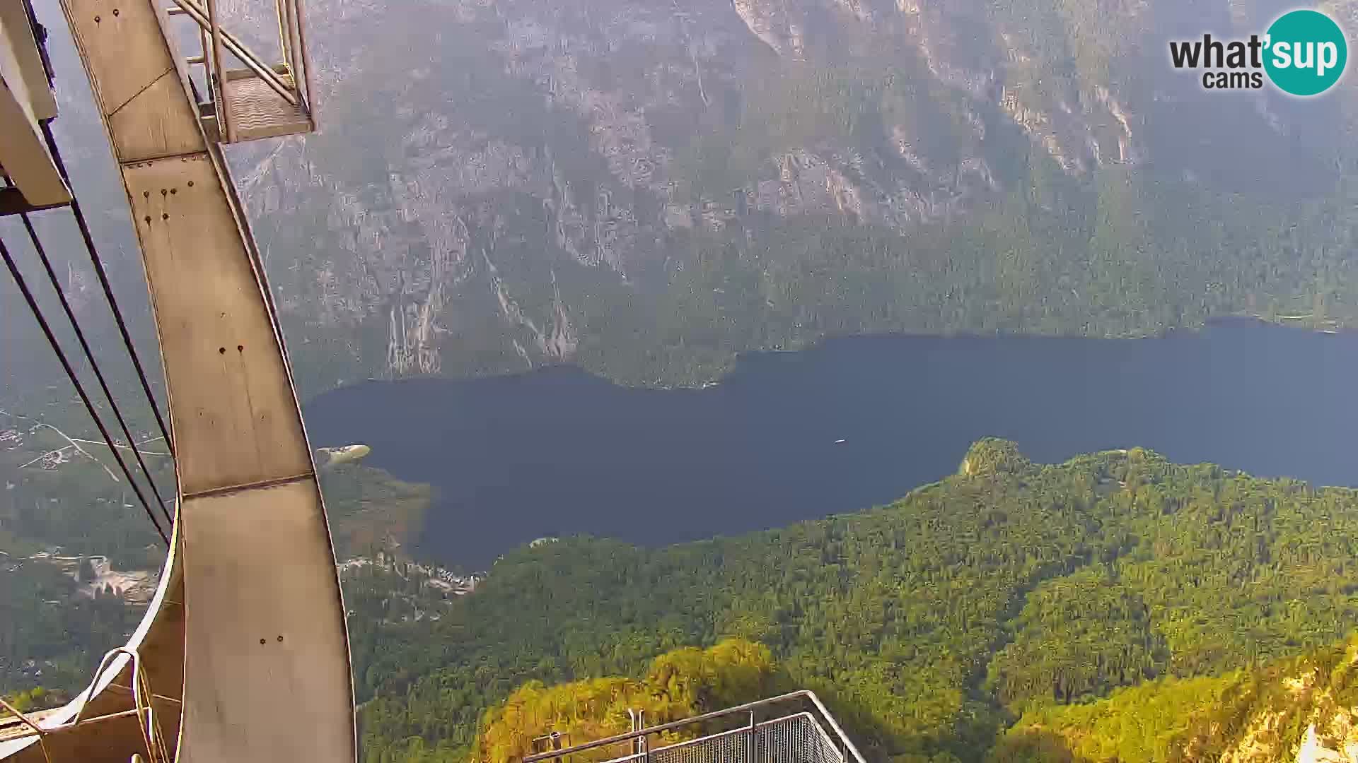 Webcam Bohinj See und Triglav – Blick vom Skigebiet Vogel