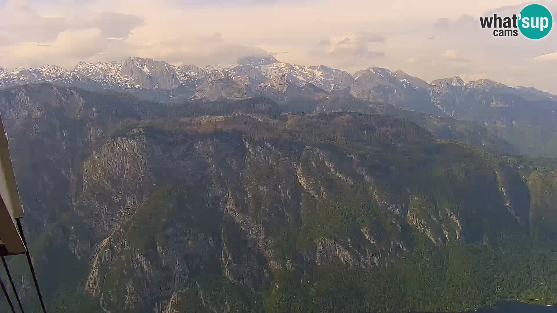 Webcam lac de Bohinj et Triglav – vue depuis la station de ski de Vogel