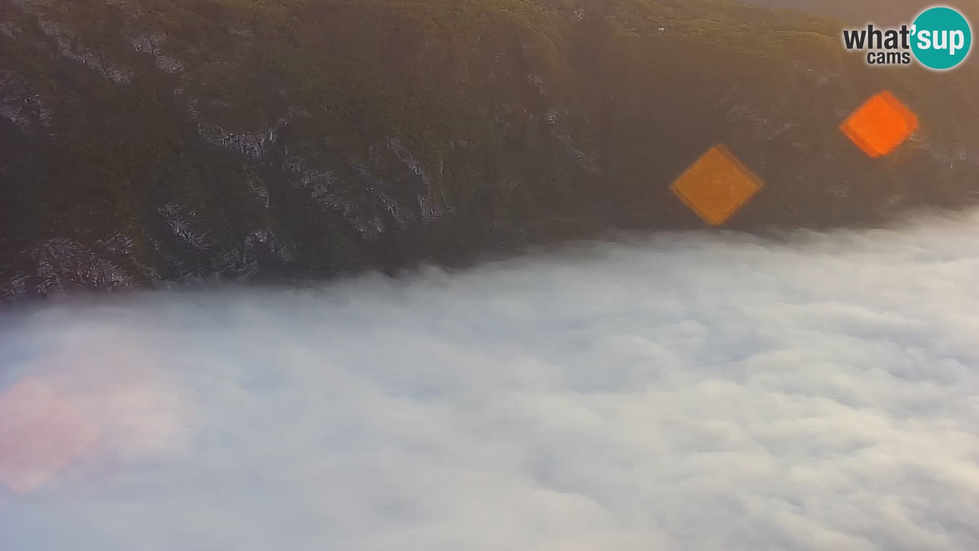 Webcam lac de Bohinj et Triglav – vue depuis la station de ski de Vogel