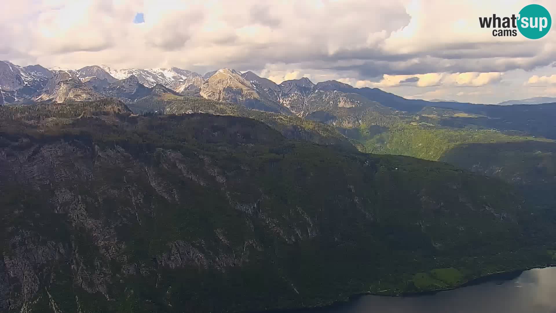 Bohinj lake webcam and Triglav – view from Vogel ski resort