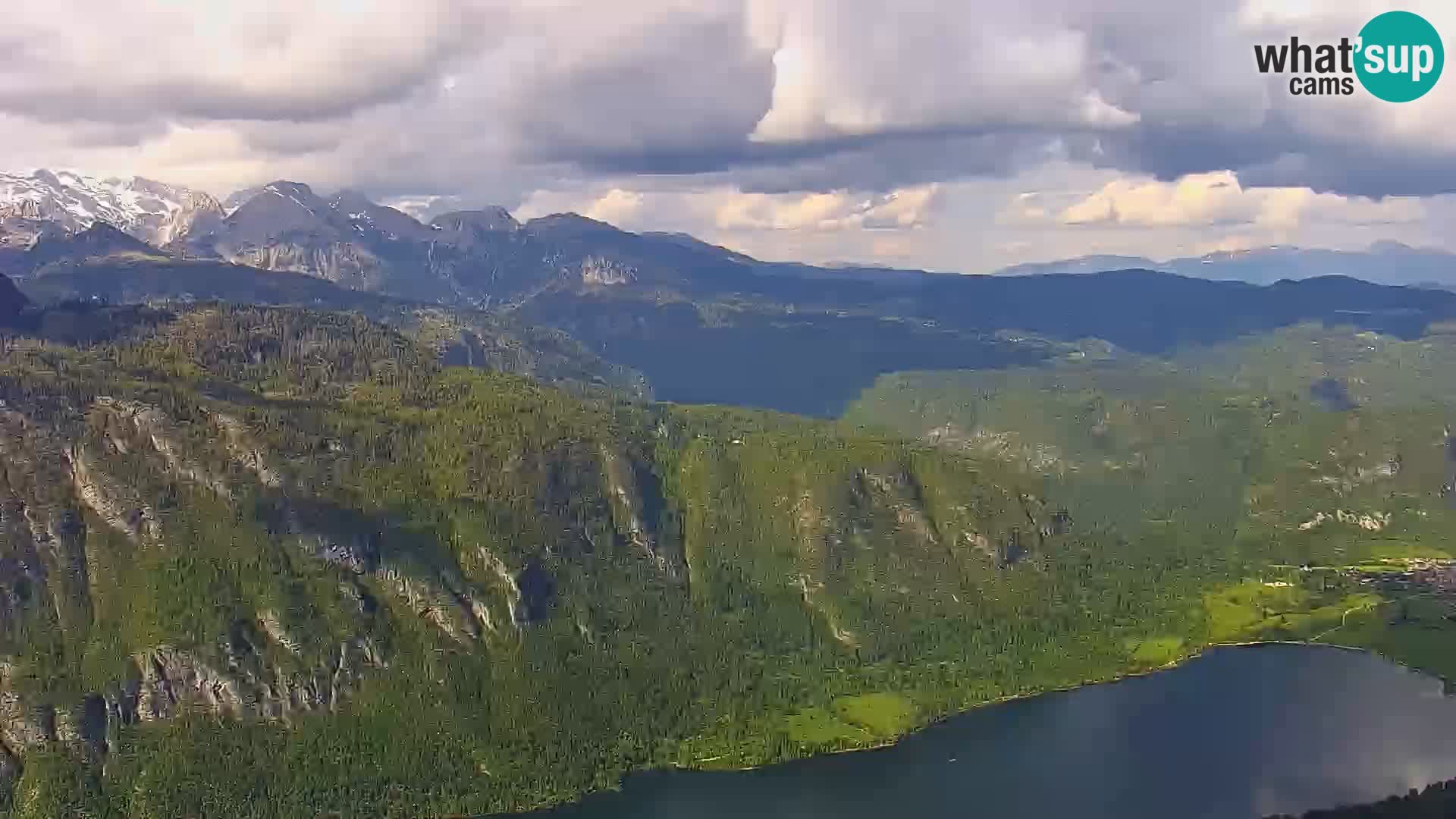 Cámara web del lago Bohinj y Triglav – vista desde la estación de esquí de Vogel