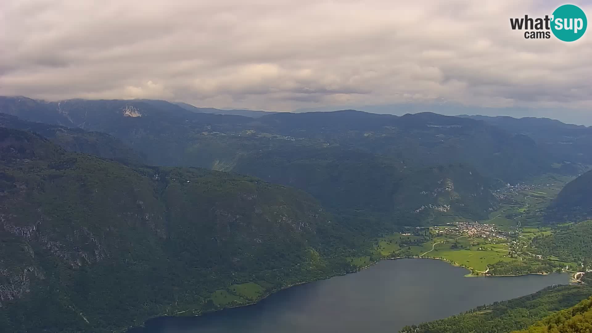Bohinj lake webcam and Triglav – view from Vogel ski resort