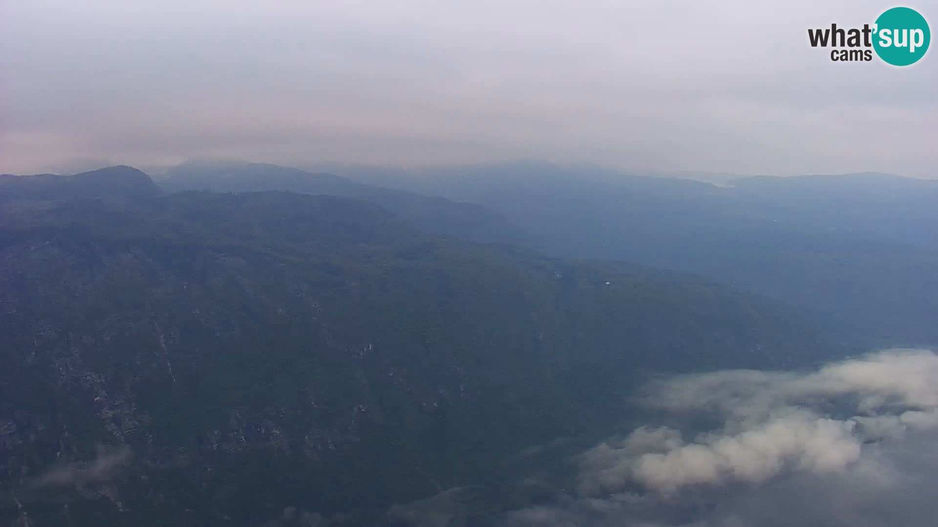 Webcam lac de Bohinj et Triglav – vue depuis la station de ski de Vogel