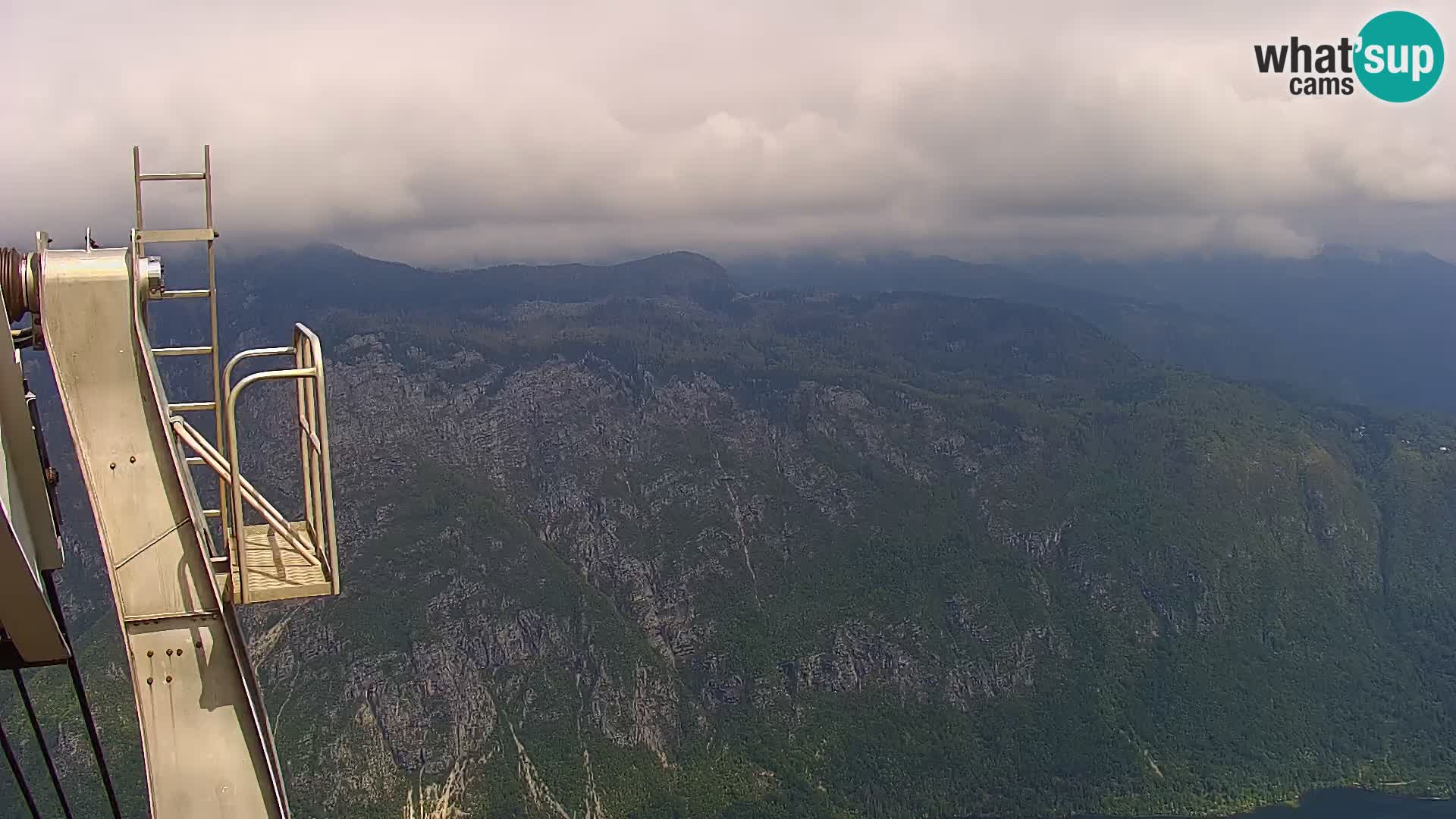 Webcam Bohinj See und Triglav – Blick vom Skigebiet Vogel